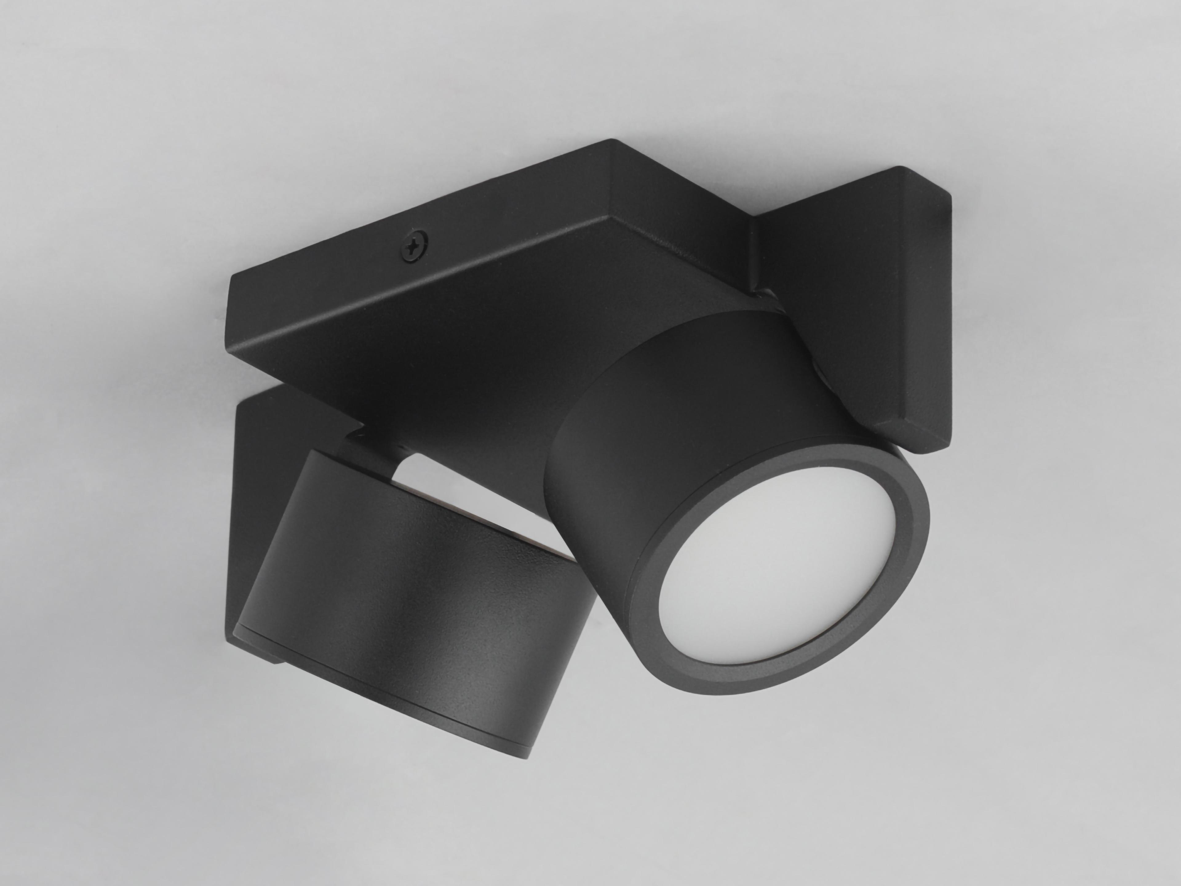 ET2 Embrace 2-Light Black Geometric Flush Mount