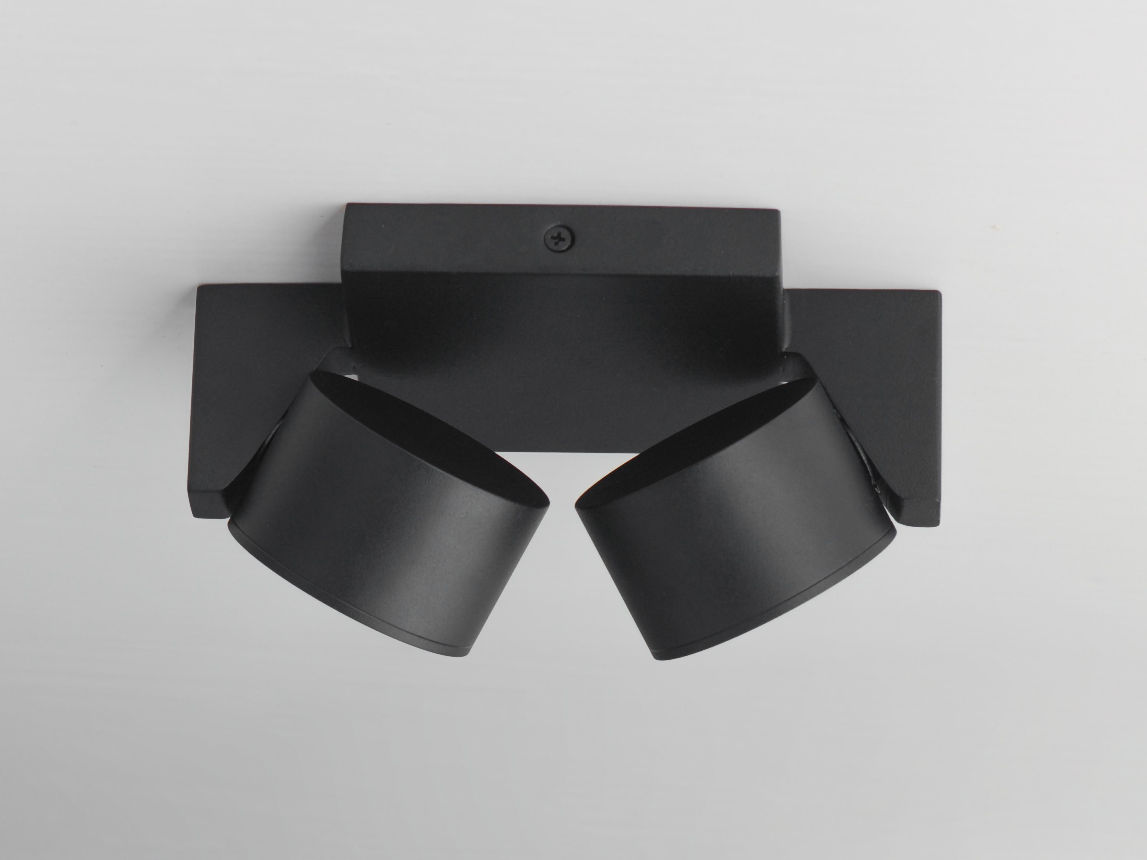 ET2 Embrace 2-Light Black Geometric Flush Mount
