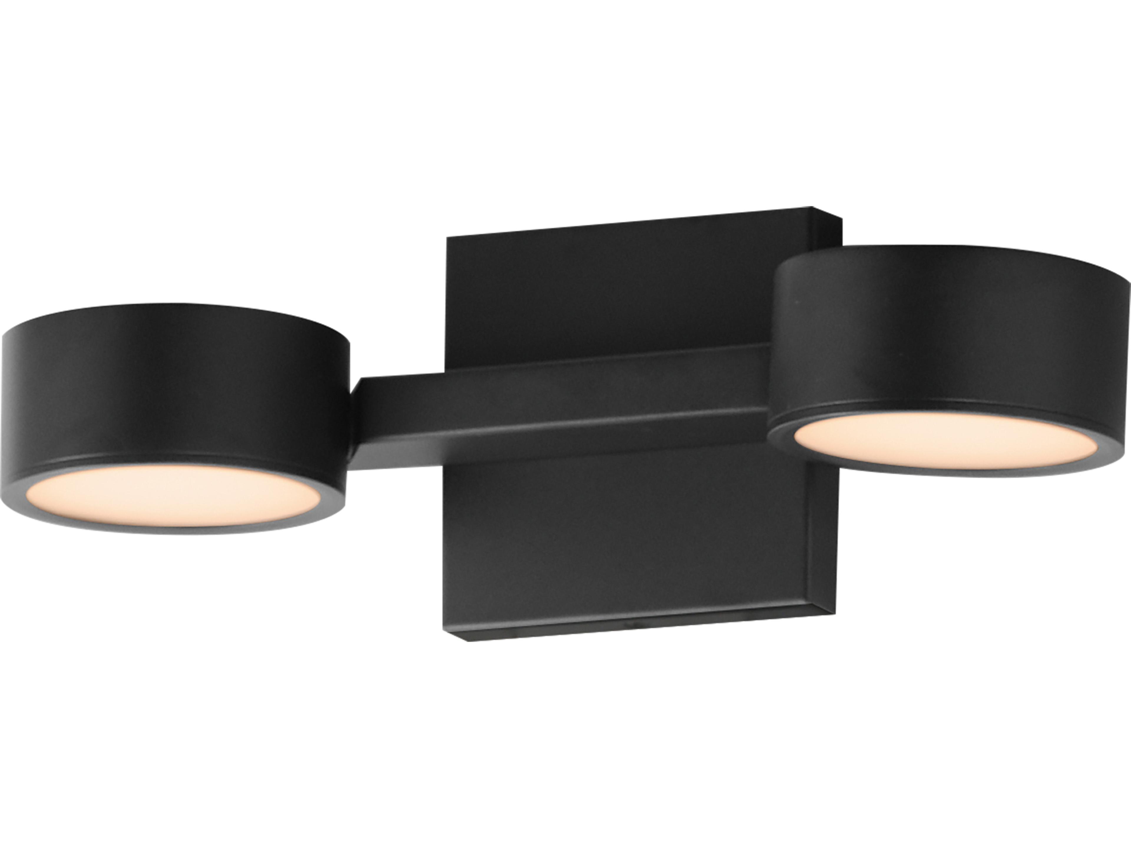 Embrace 2-Light Black Wall Sconce