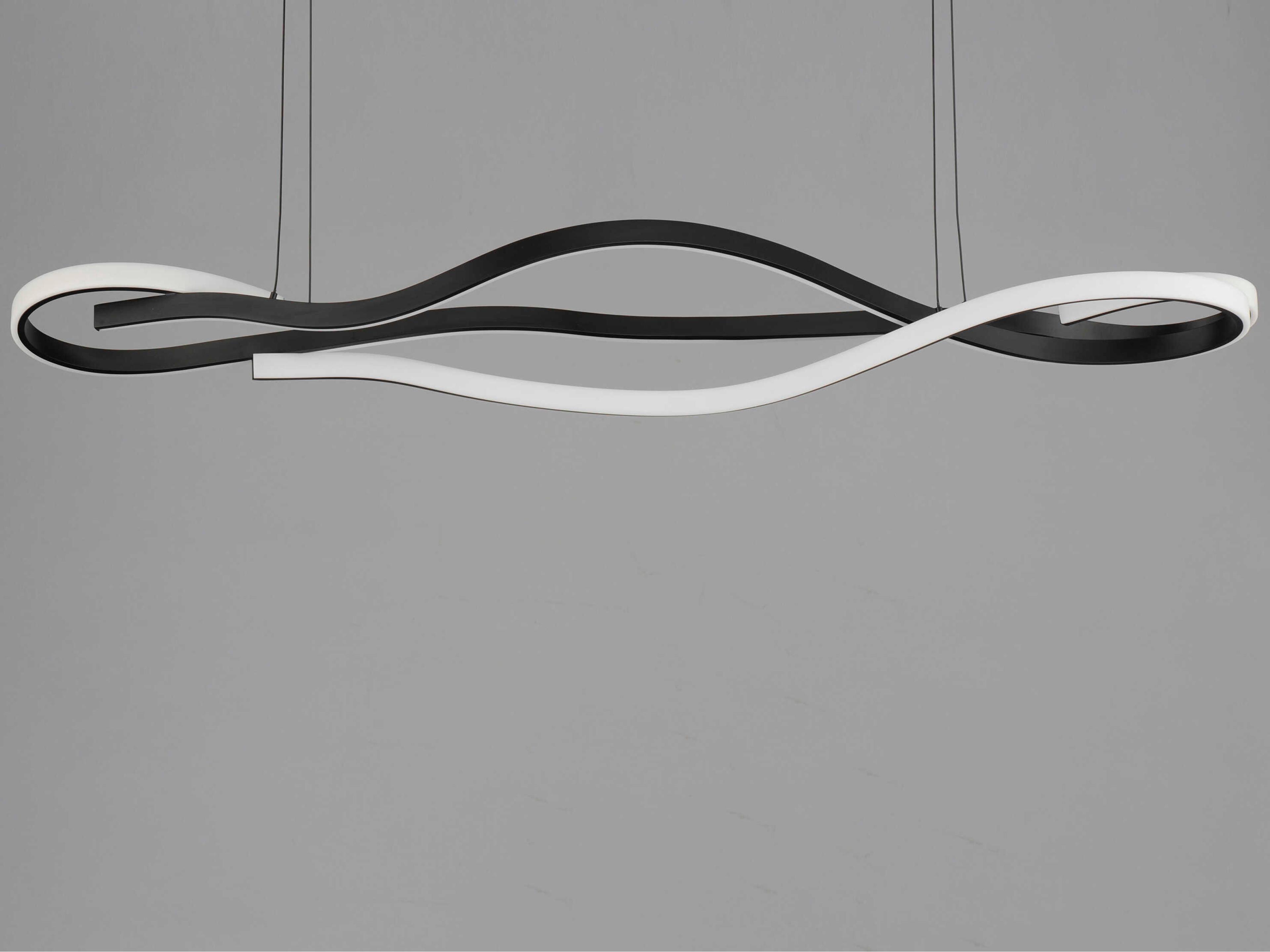 ET2 Serpentine 2-Light Black Island Pendant