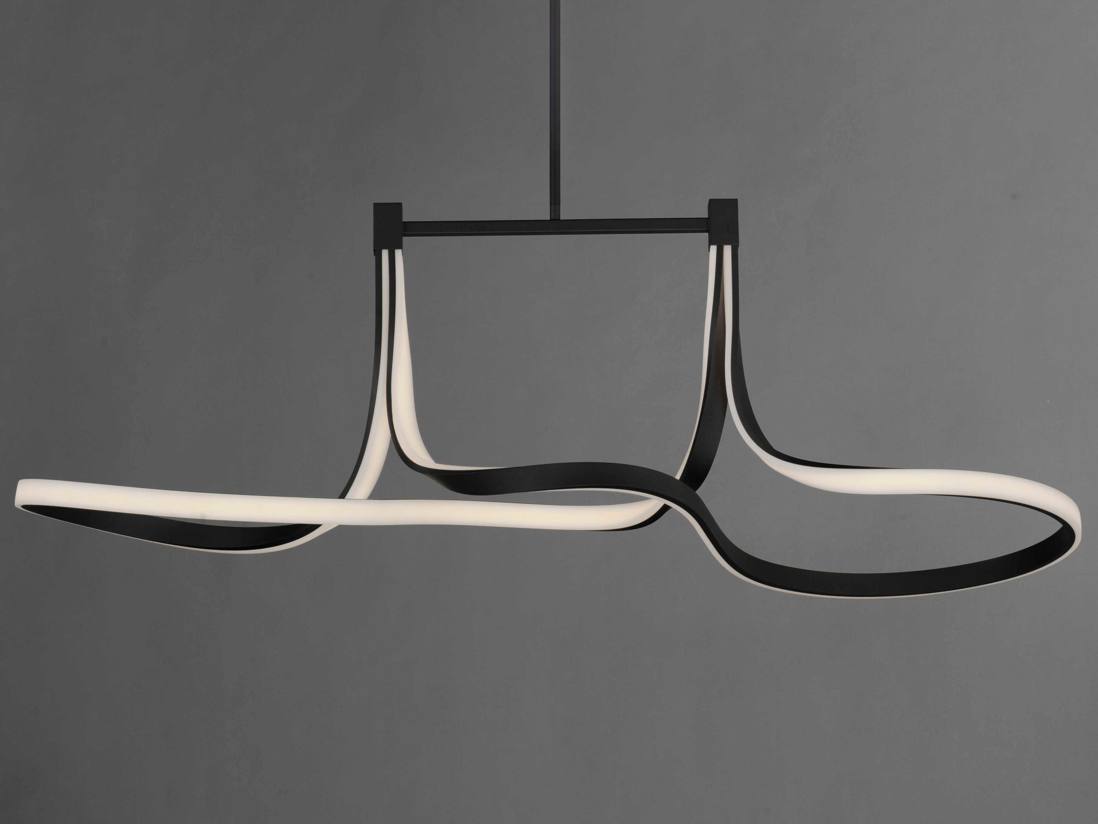 ET2 Serpentine 2-Light Black Island Pendant