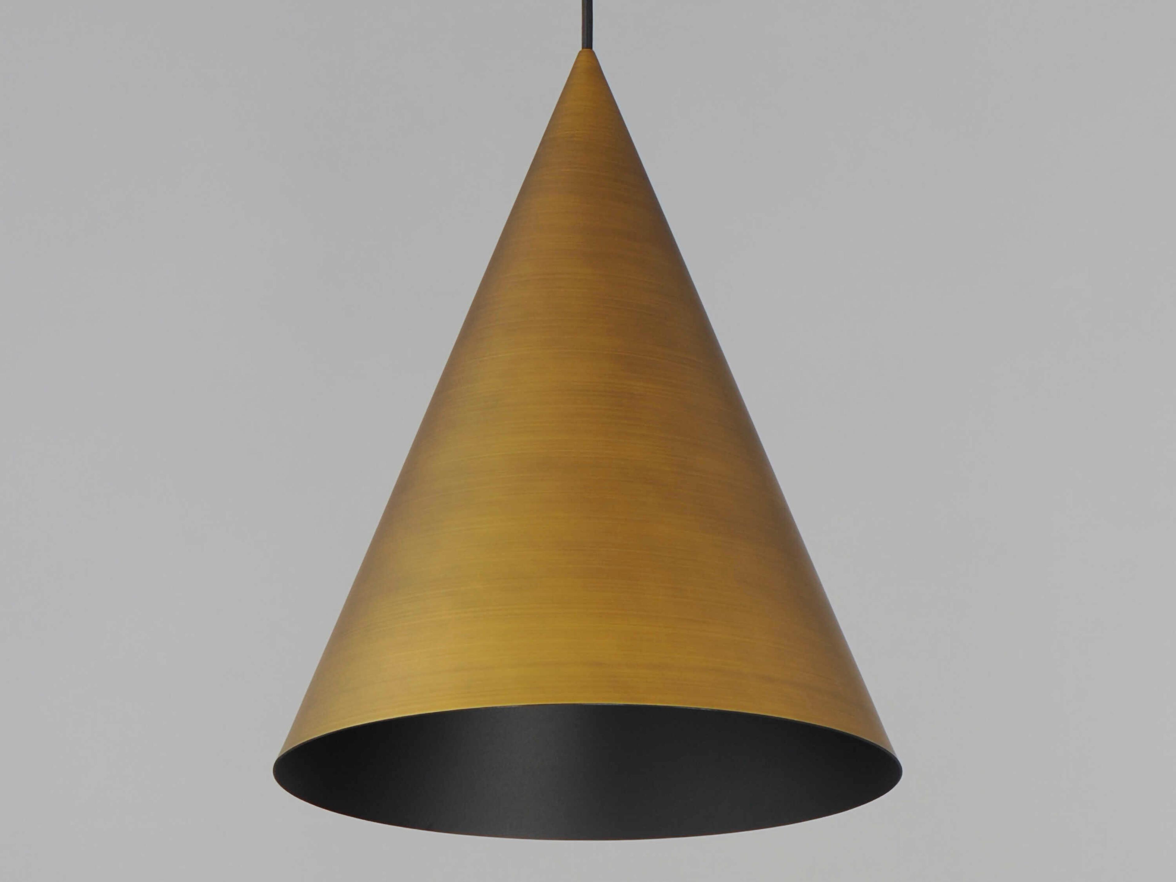 ET2 Pitch 1-Light Antique Brass LED Pendant