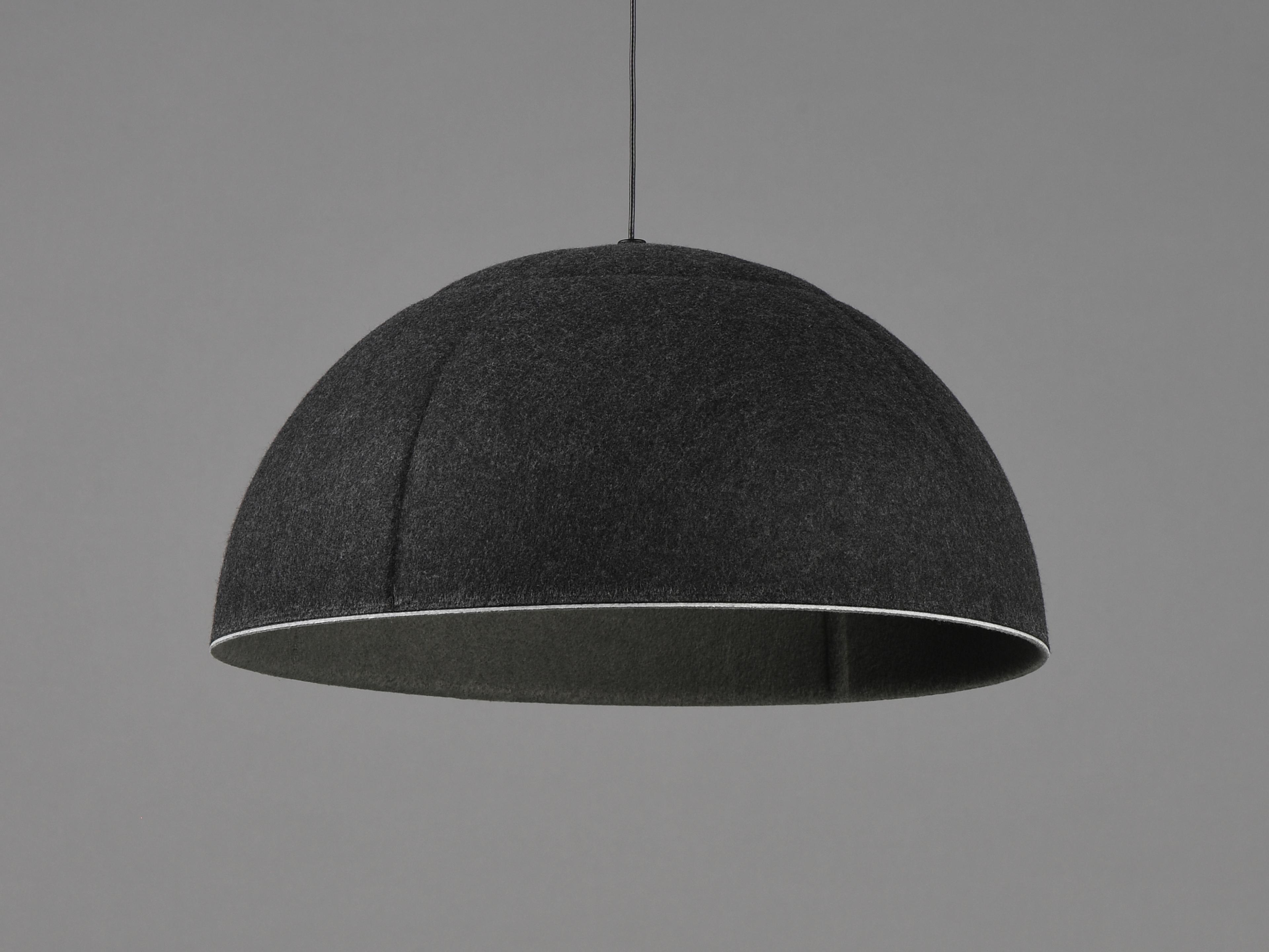 ET2 Wimbledon 1-Light Dark Gray Black Dome Pendant