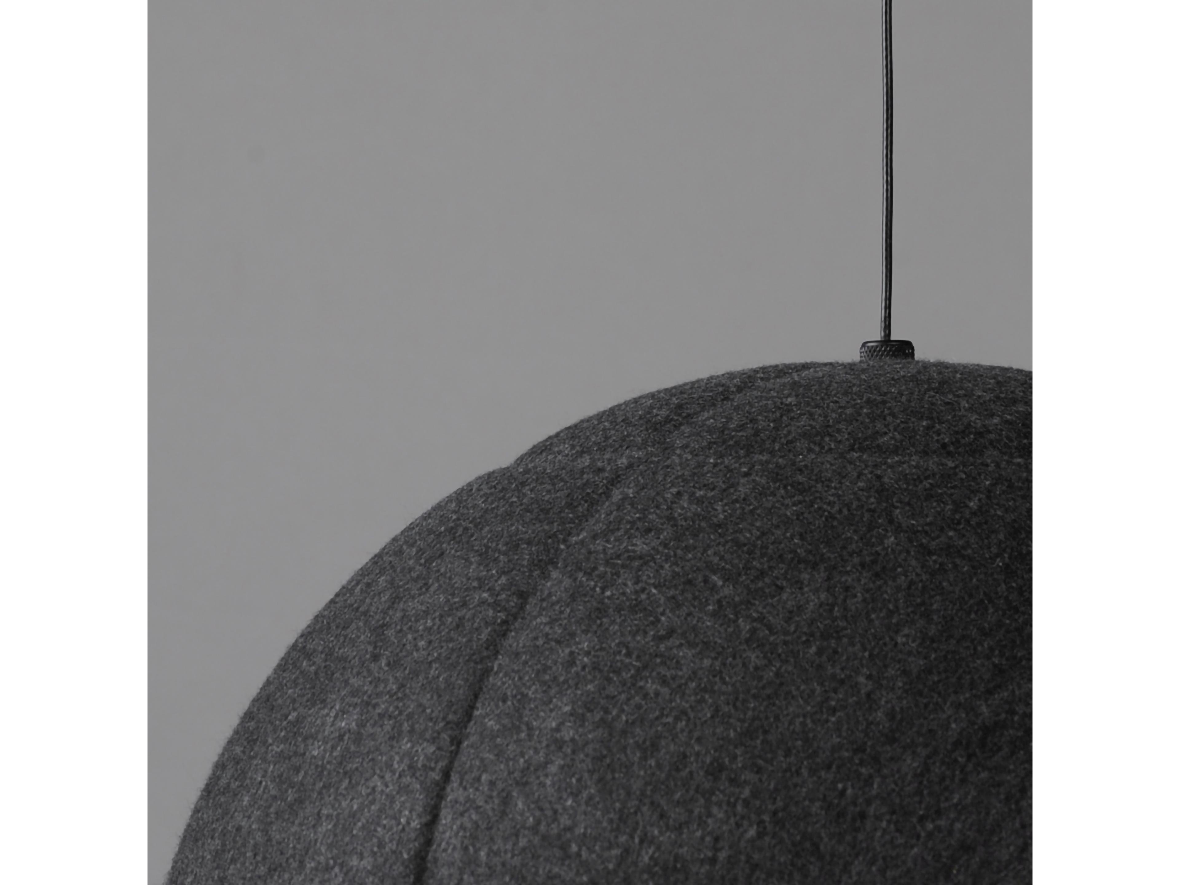 ET2 Wimbledon 1-Light Dark Gray Black Dome Pendant