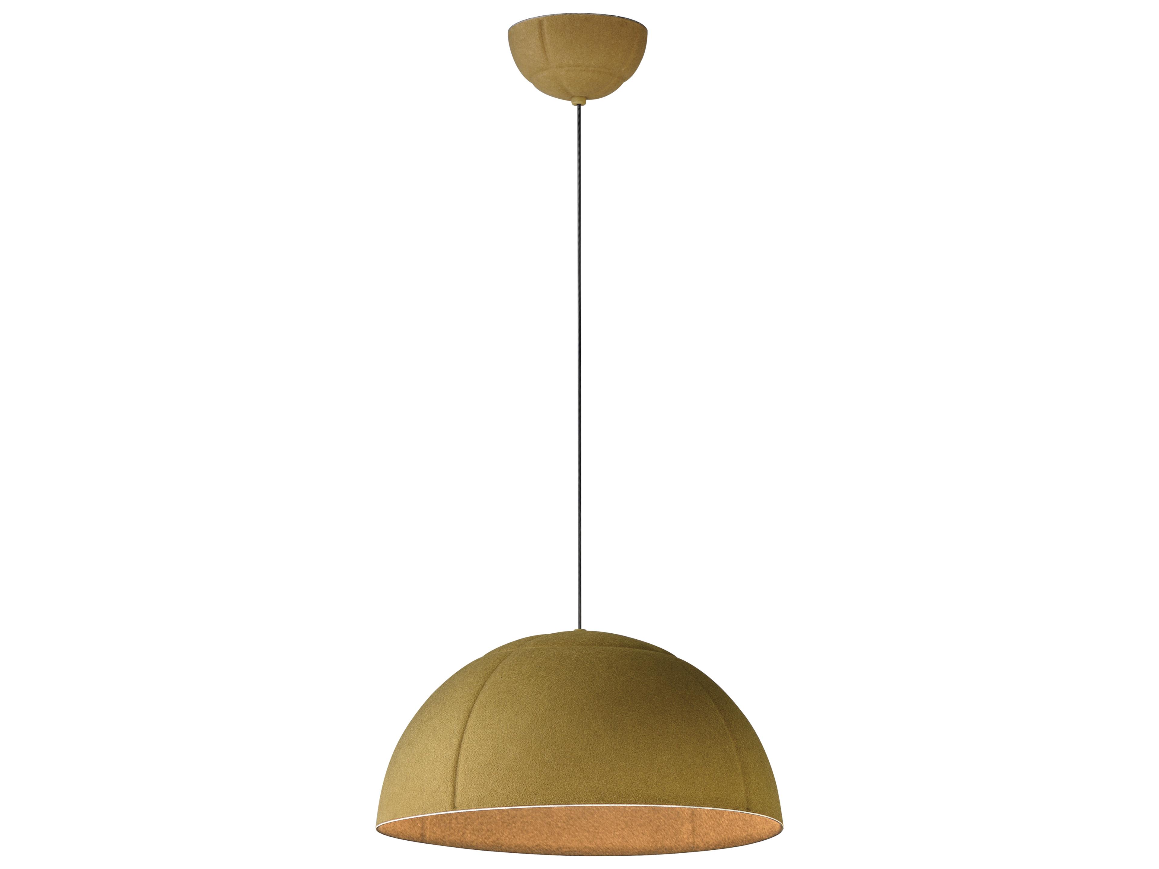 Wimbledon 1-Light Olive Green Dome Pendant