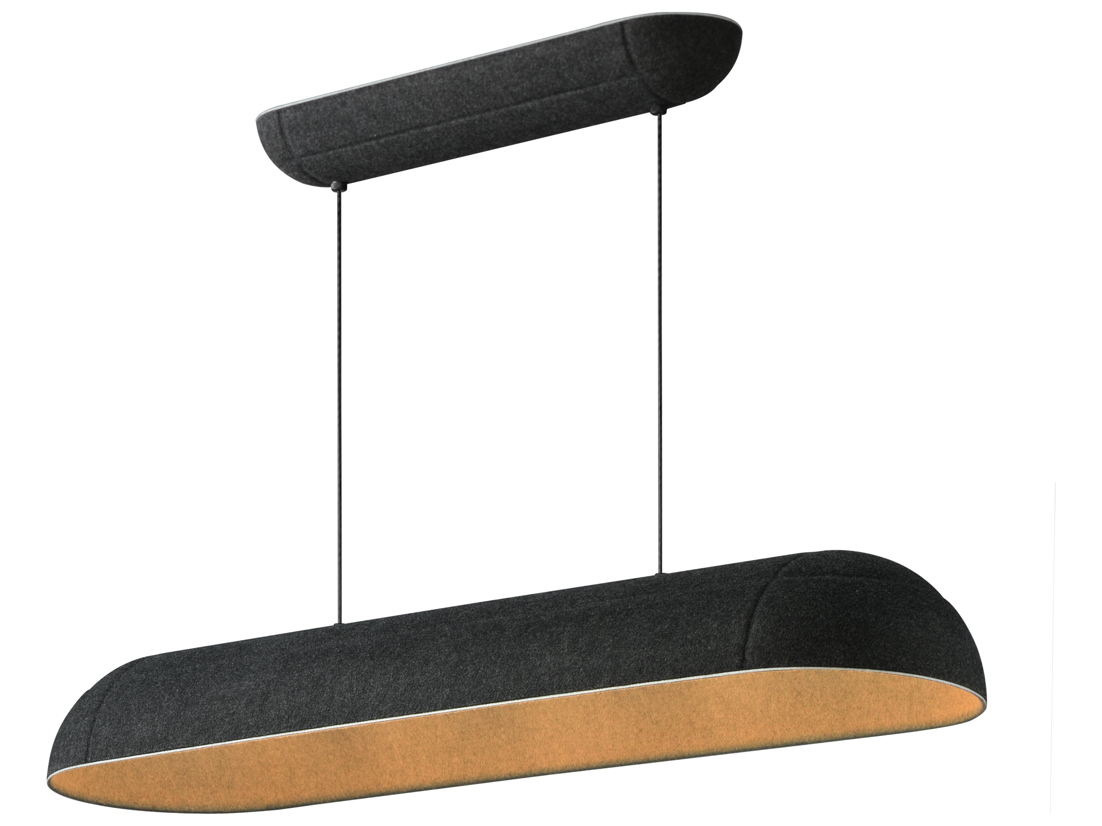 Wimbledon 1-Light Dark Gray Black Linear Island Pendant