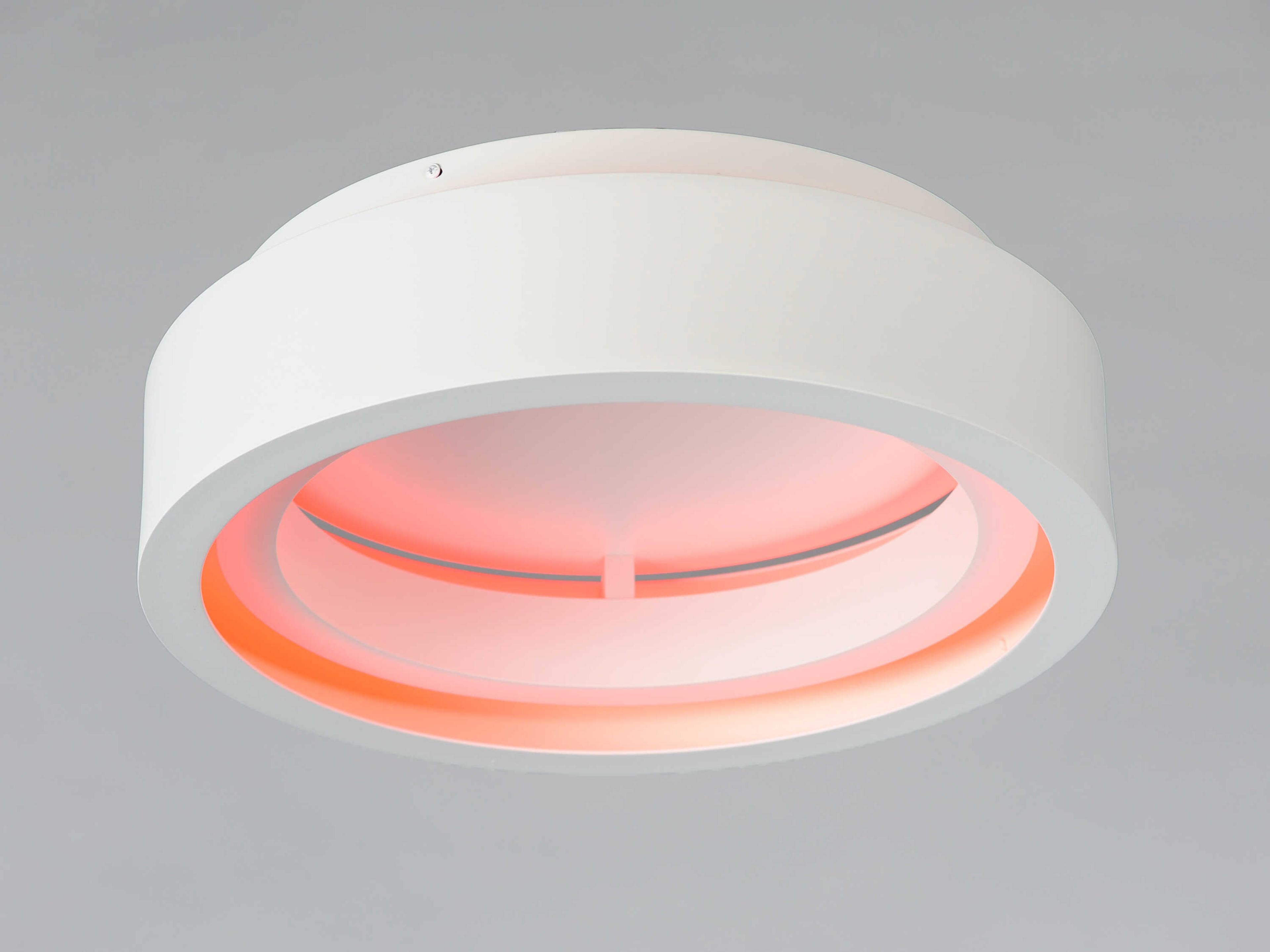 ET2 I-corona 1-Light Matte White LED Round Flush Mount