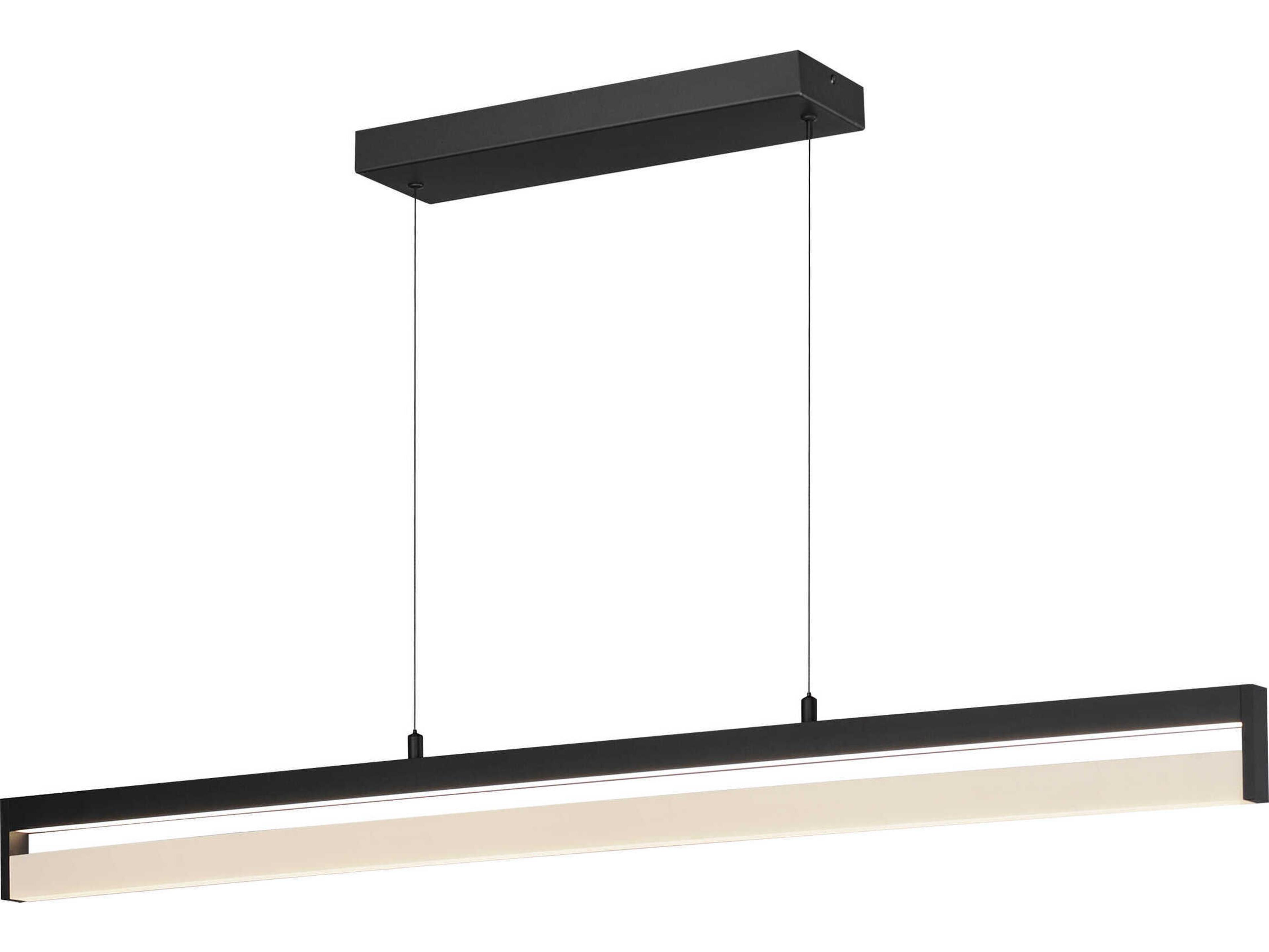 ET2 Crossbar 1-Light Black Linear Island Pendant
