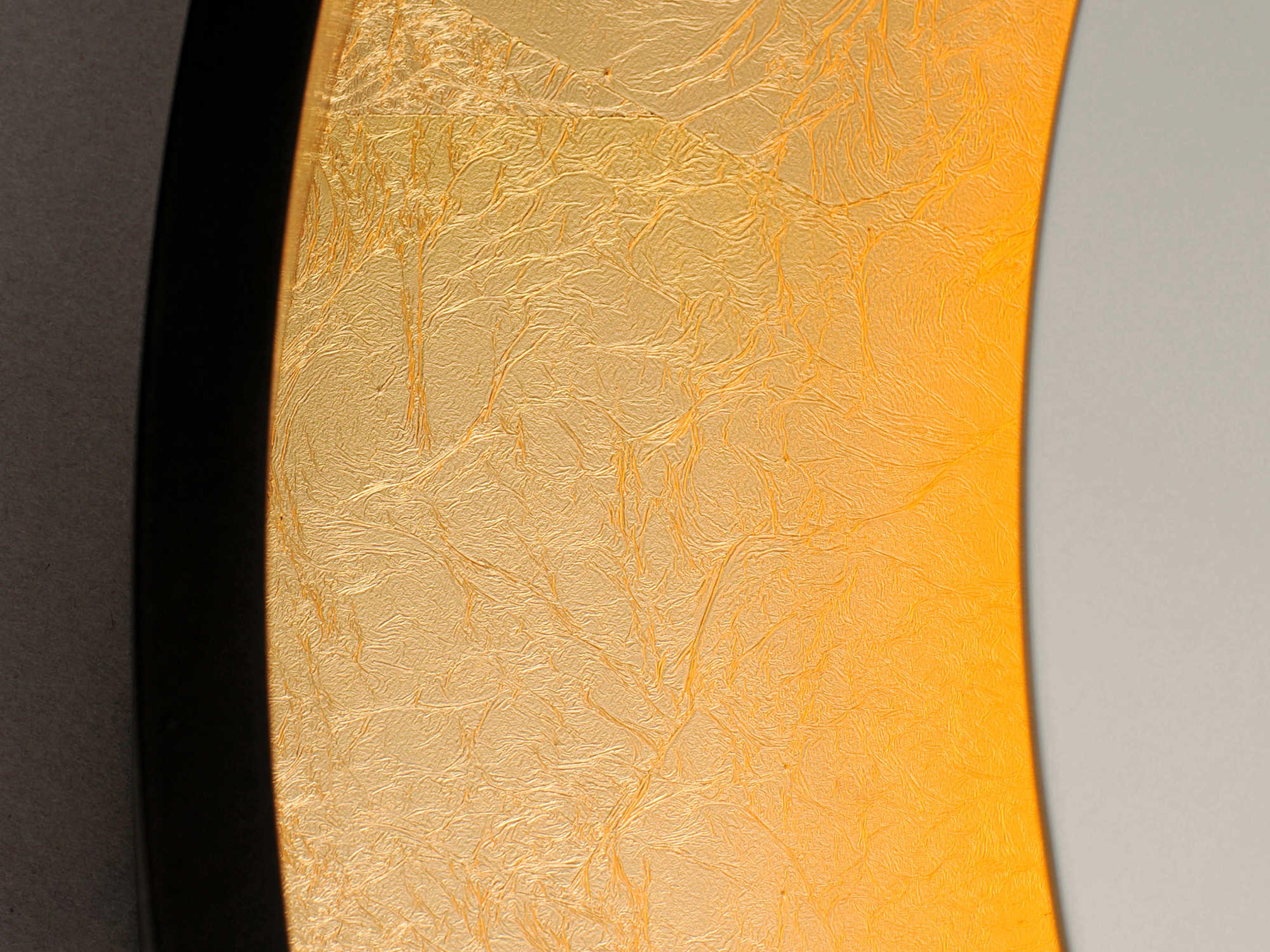 ET2 Floating Gold Leaf / Black Wall Mirror