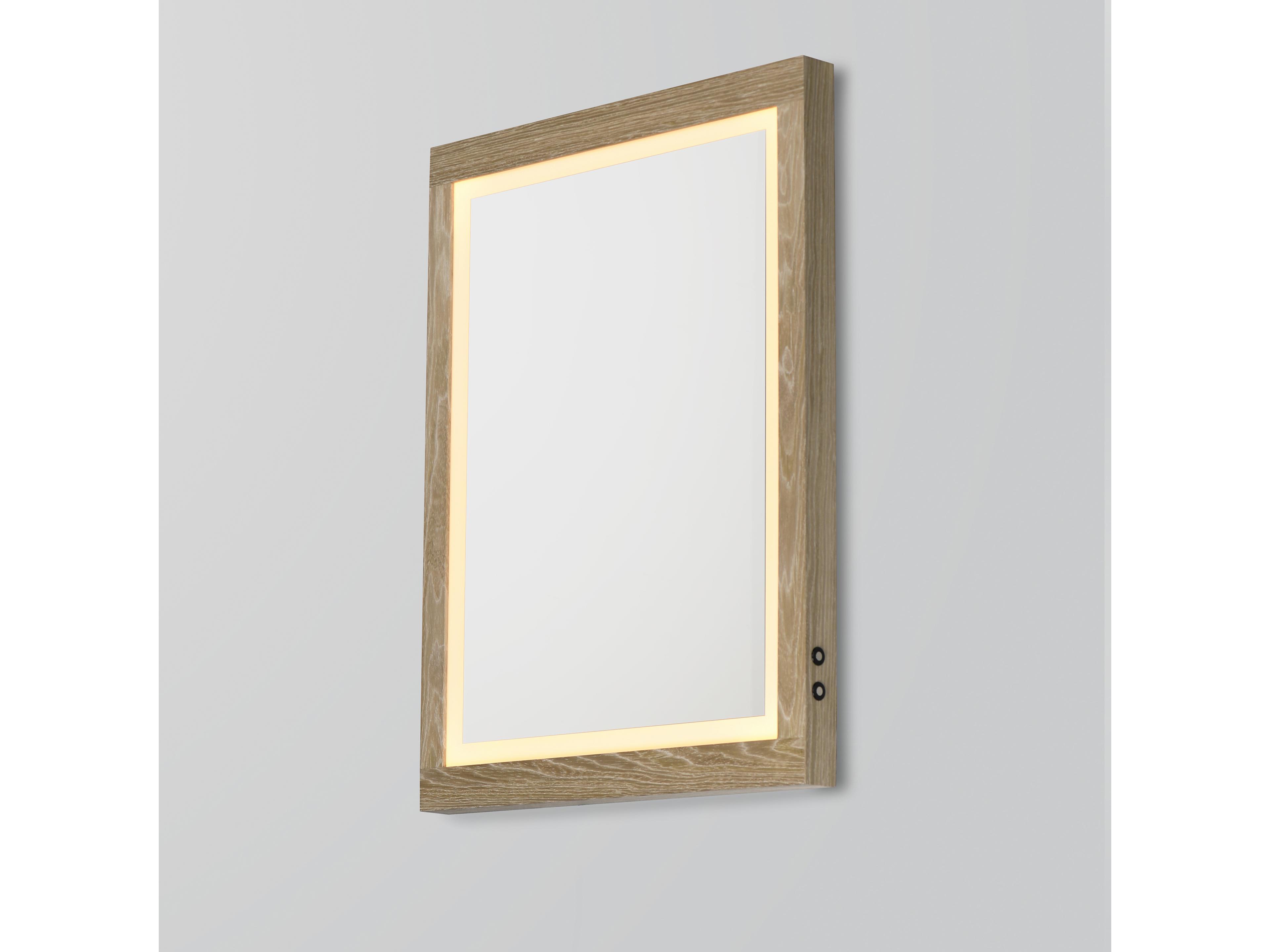 ET2 Sawyer Oak Rectangular Wall Mirror