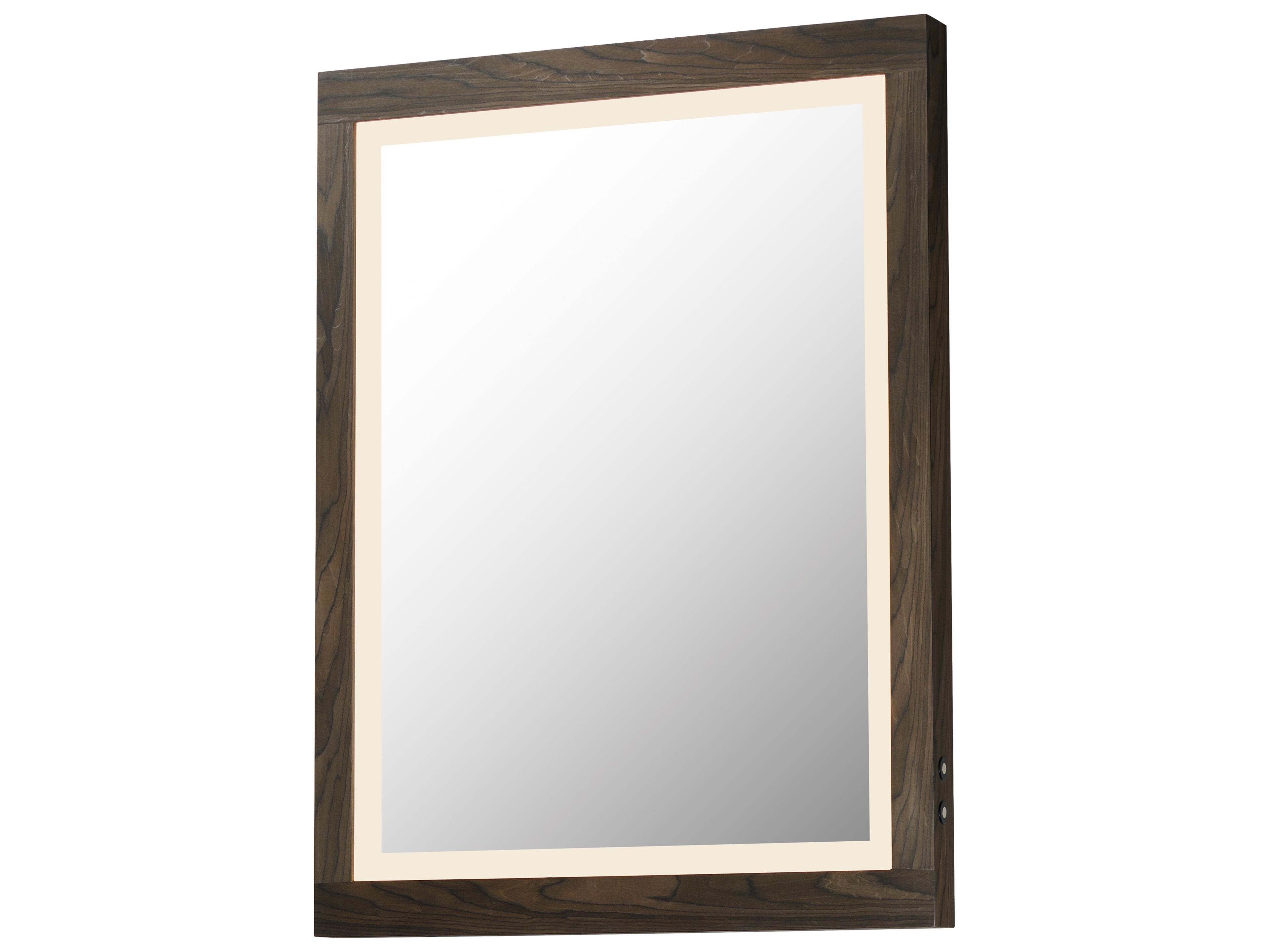 Sawyer Walnut Rectangular Wall Mirror