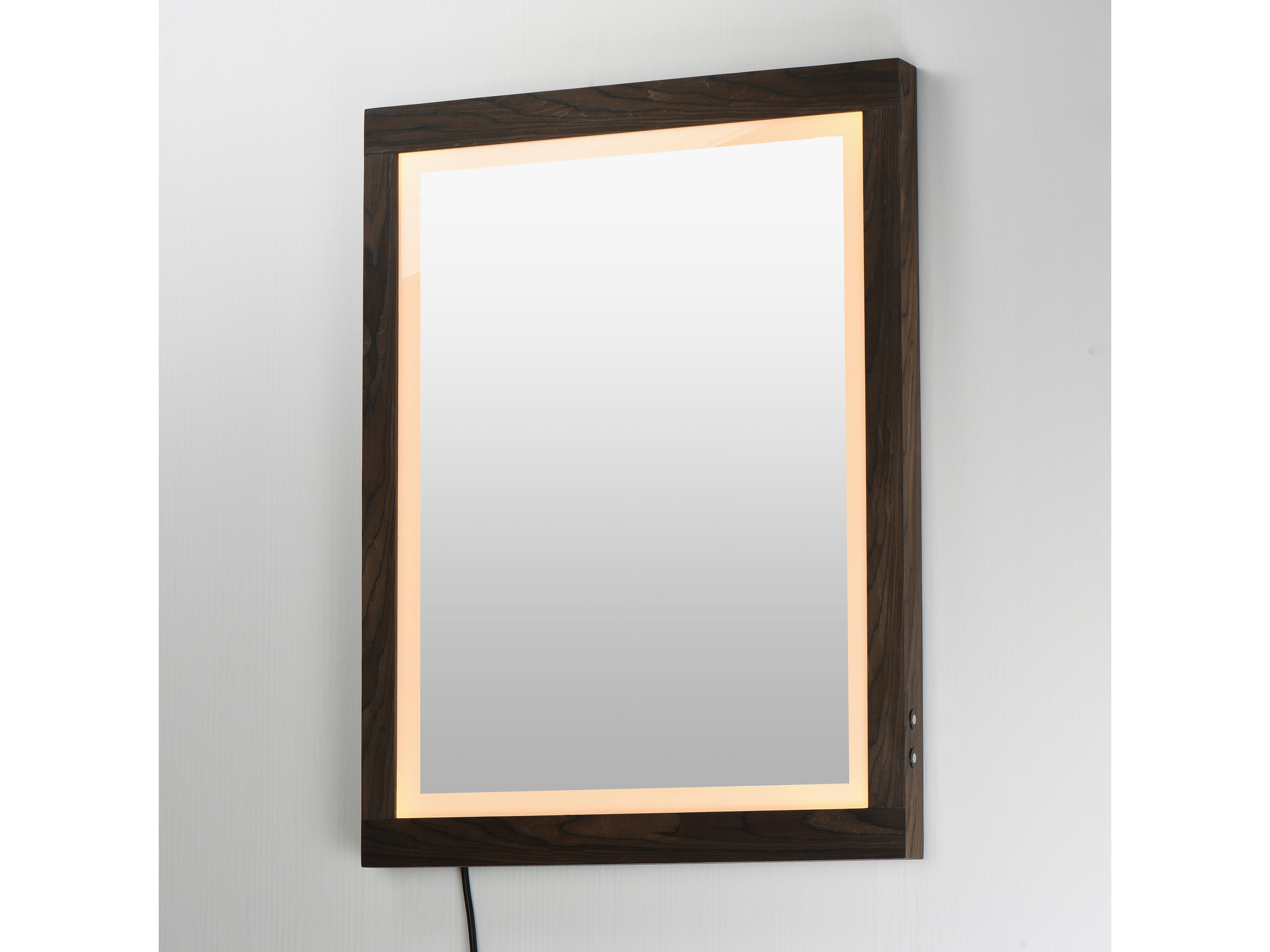 ET2 Sawyer Walnut Rectangular Wall Mirror
