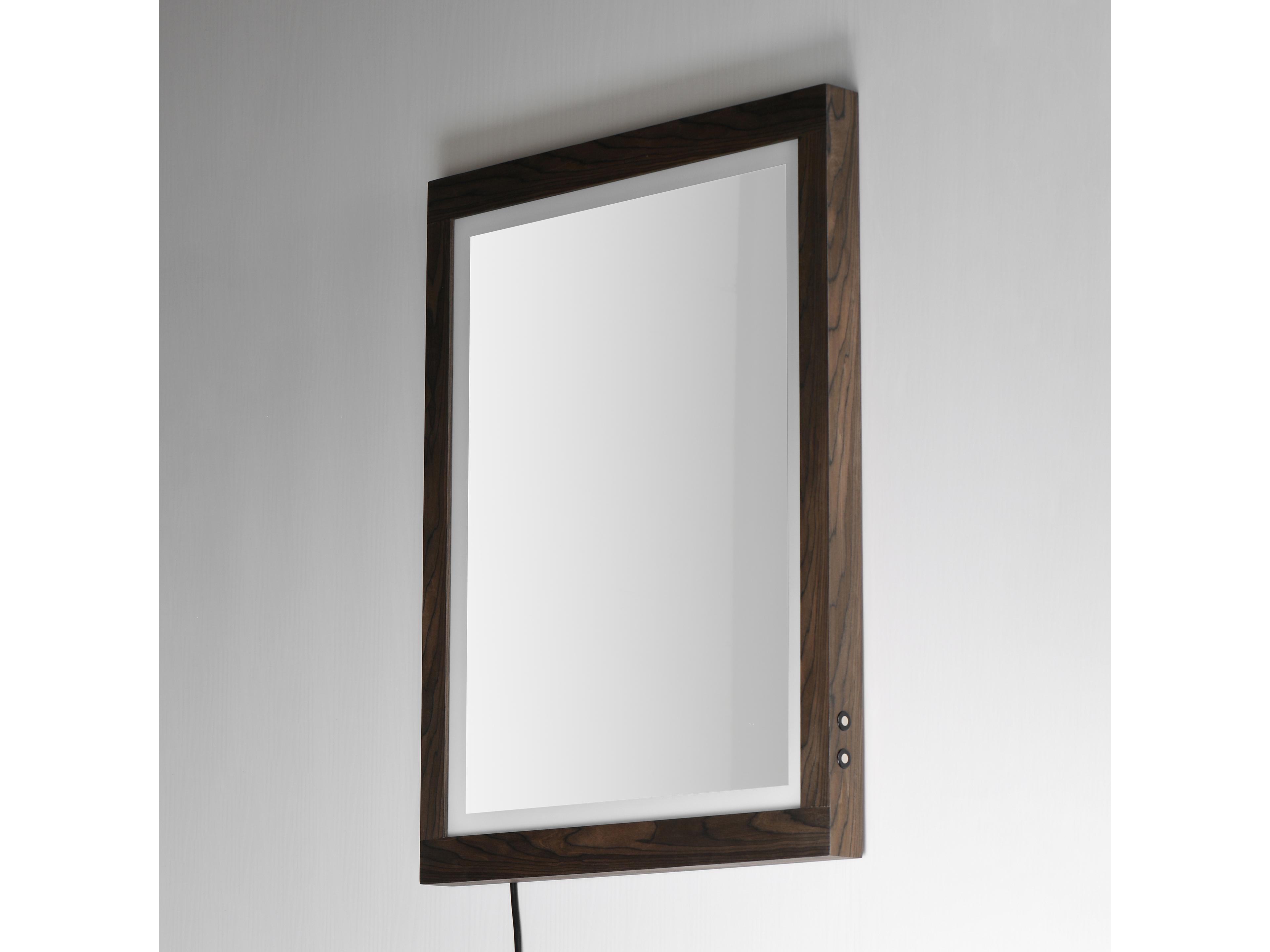 ET2 Sawyer Walnut Rectangular Wall Mirror