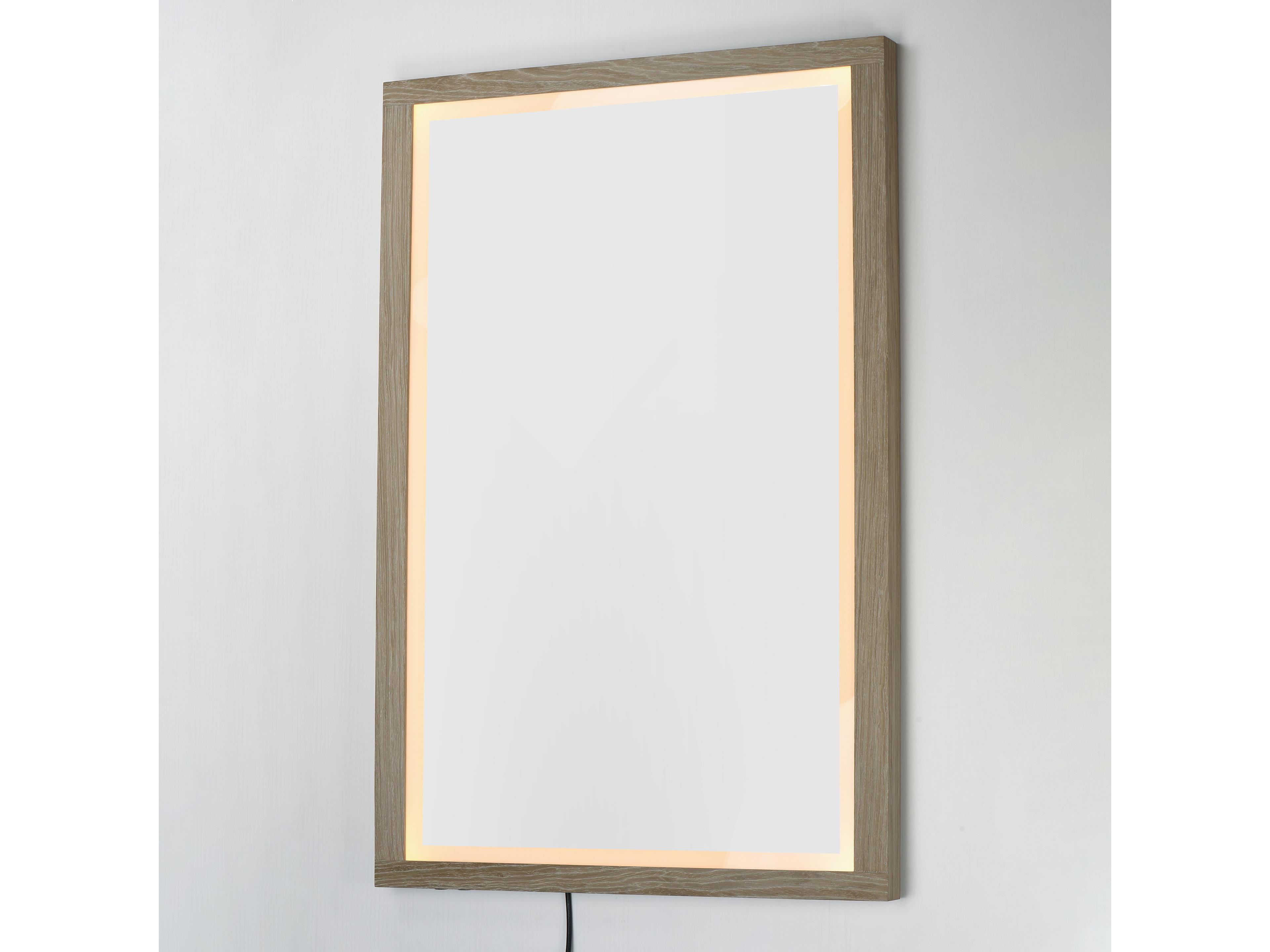 ET2 Sawyer Oak Rectangular Wall Mirror