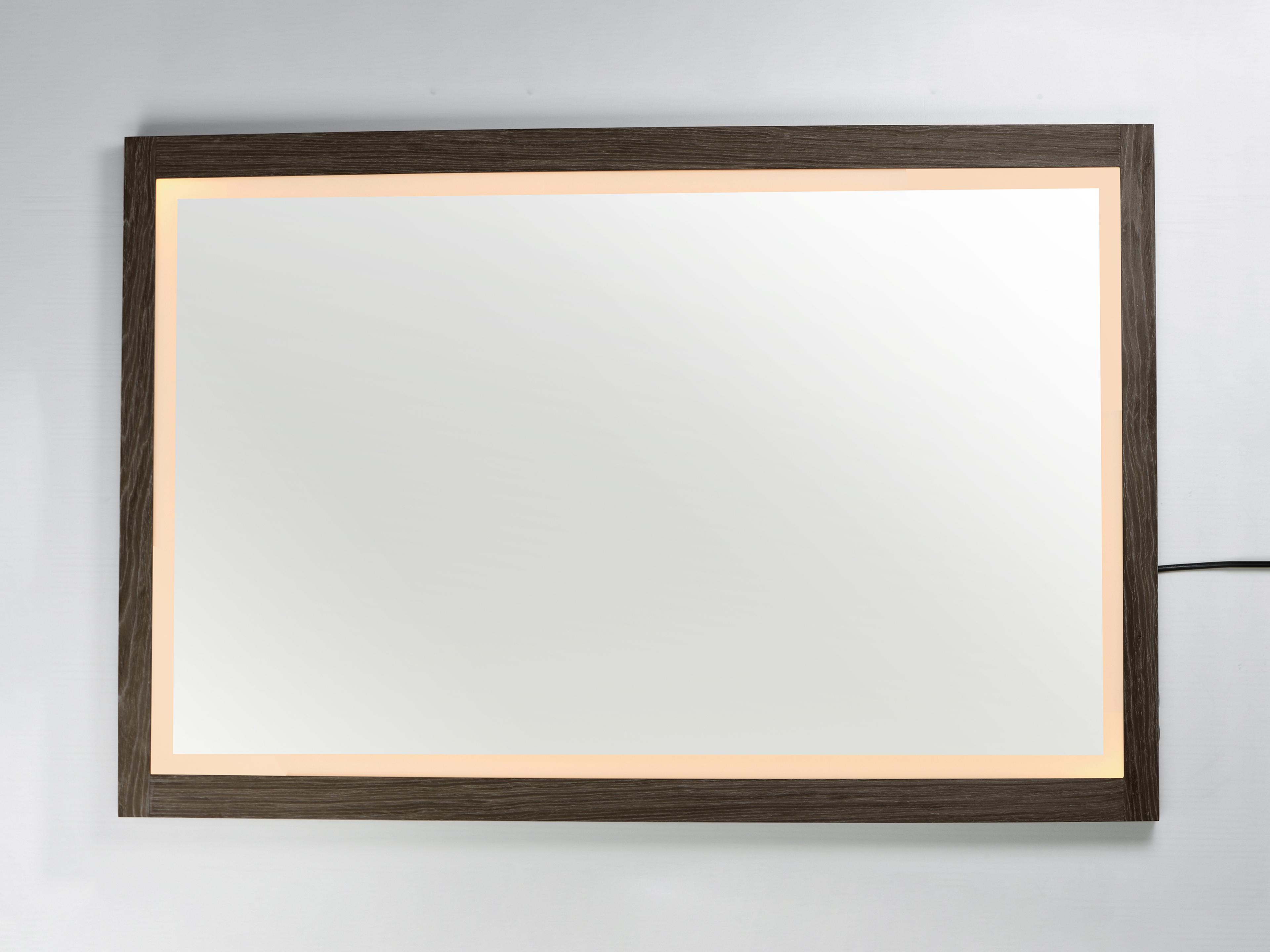 ET2 Sawyer Walnut Rectangular Wall Mirror