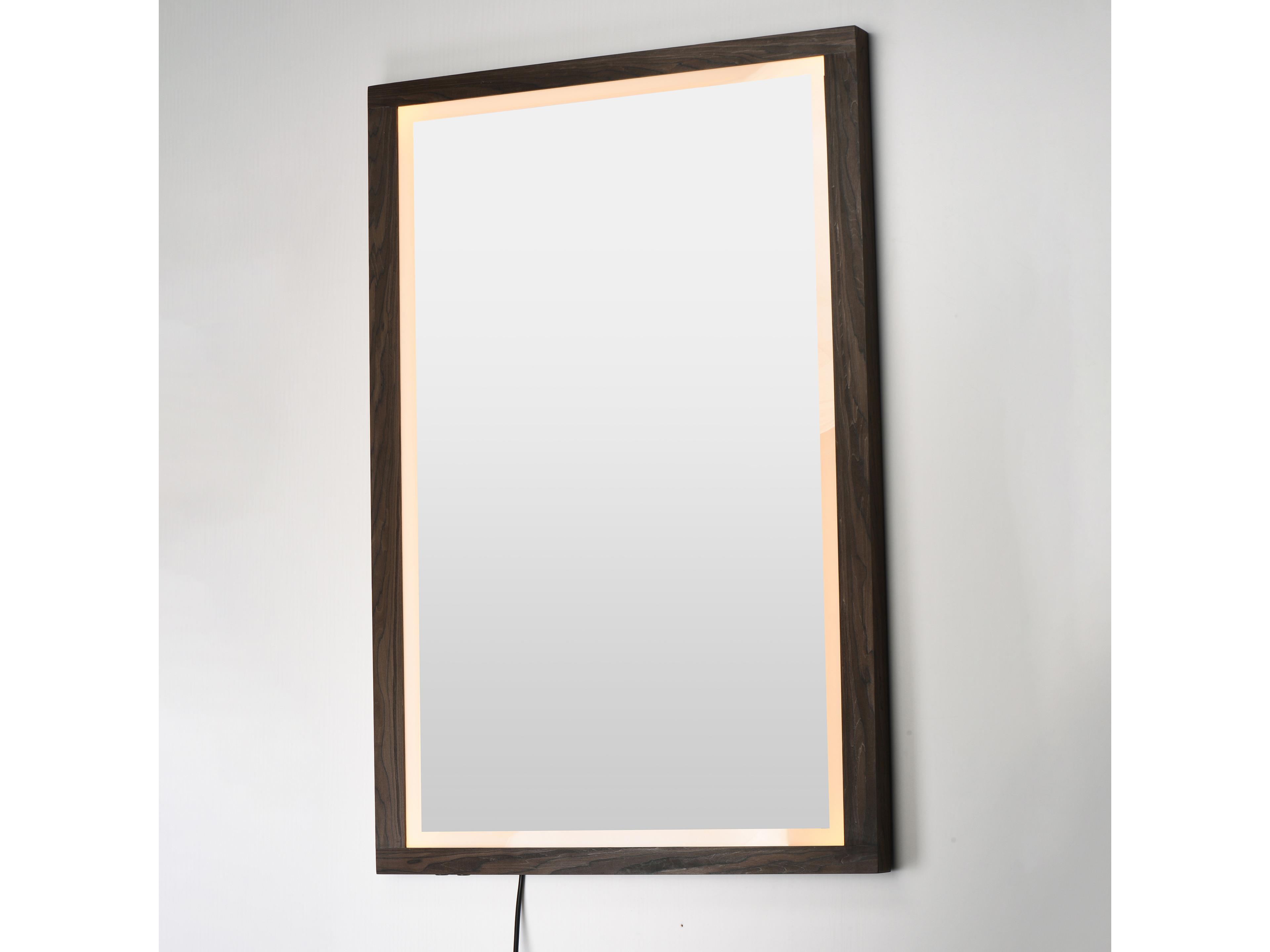 ET2 Sawyer Walnut Rectangular Wall Mirror