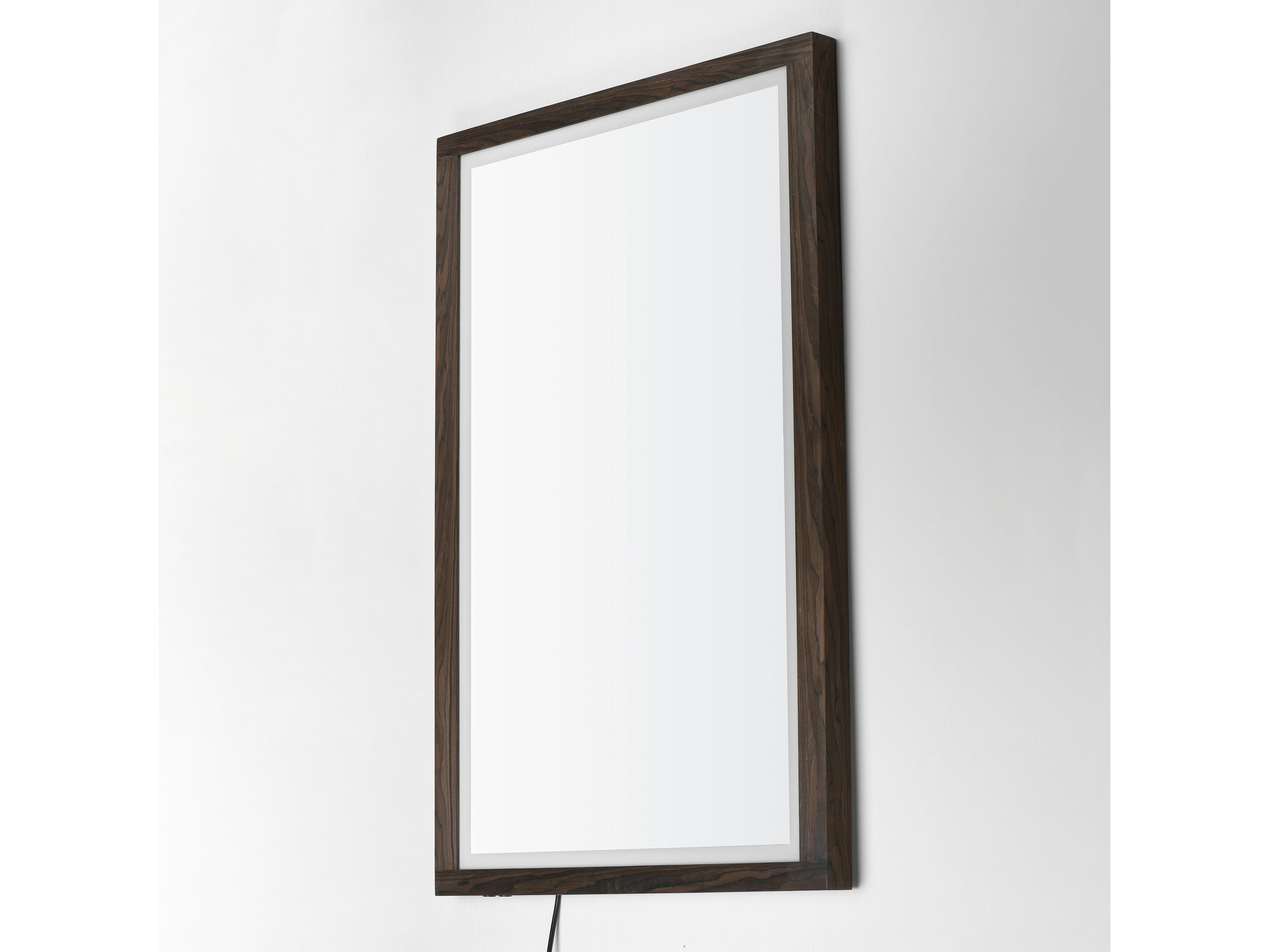 ET2 Sawyer Walnut Rectangular Wall Mirror
