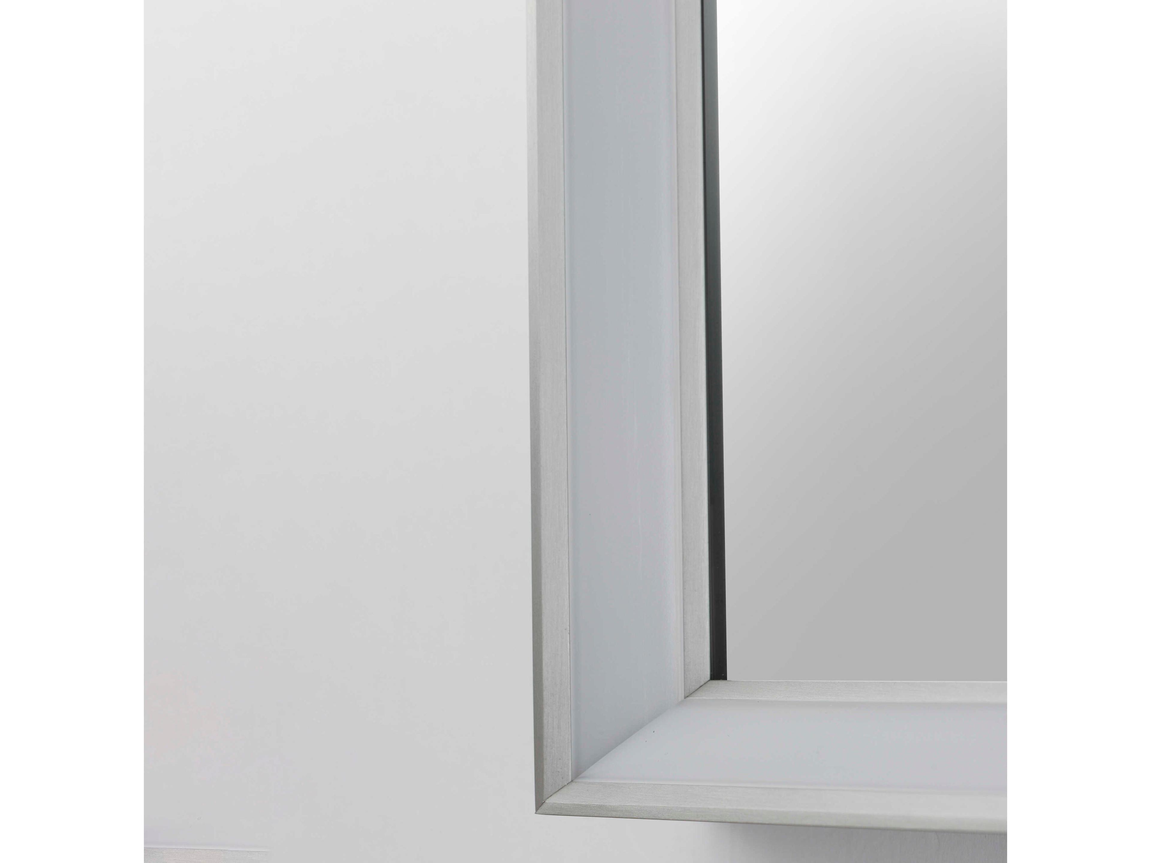ET2 Bevel Satin Nickel Rectangular Wall Mirror
