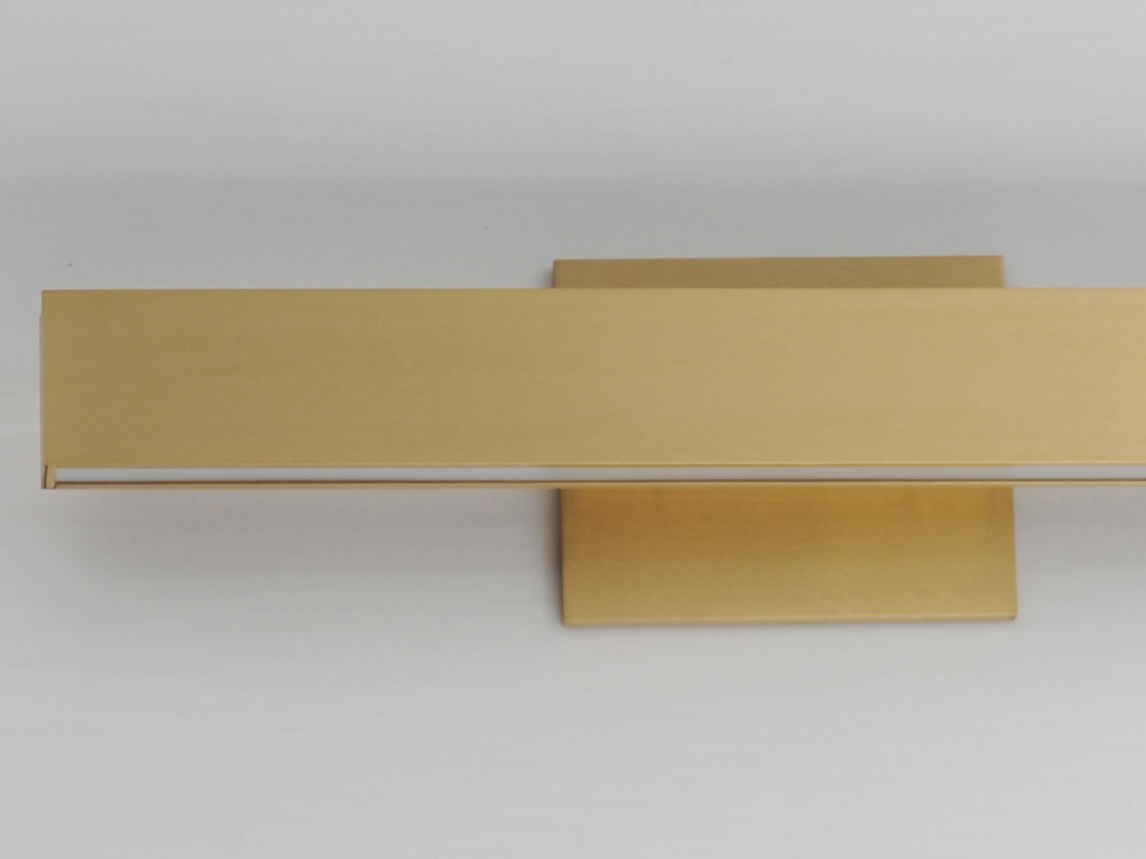 ET2 Alumilux 2-Light Satin Brass Vanity Light