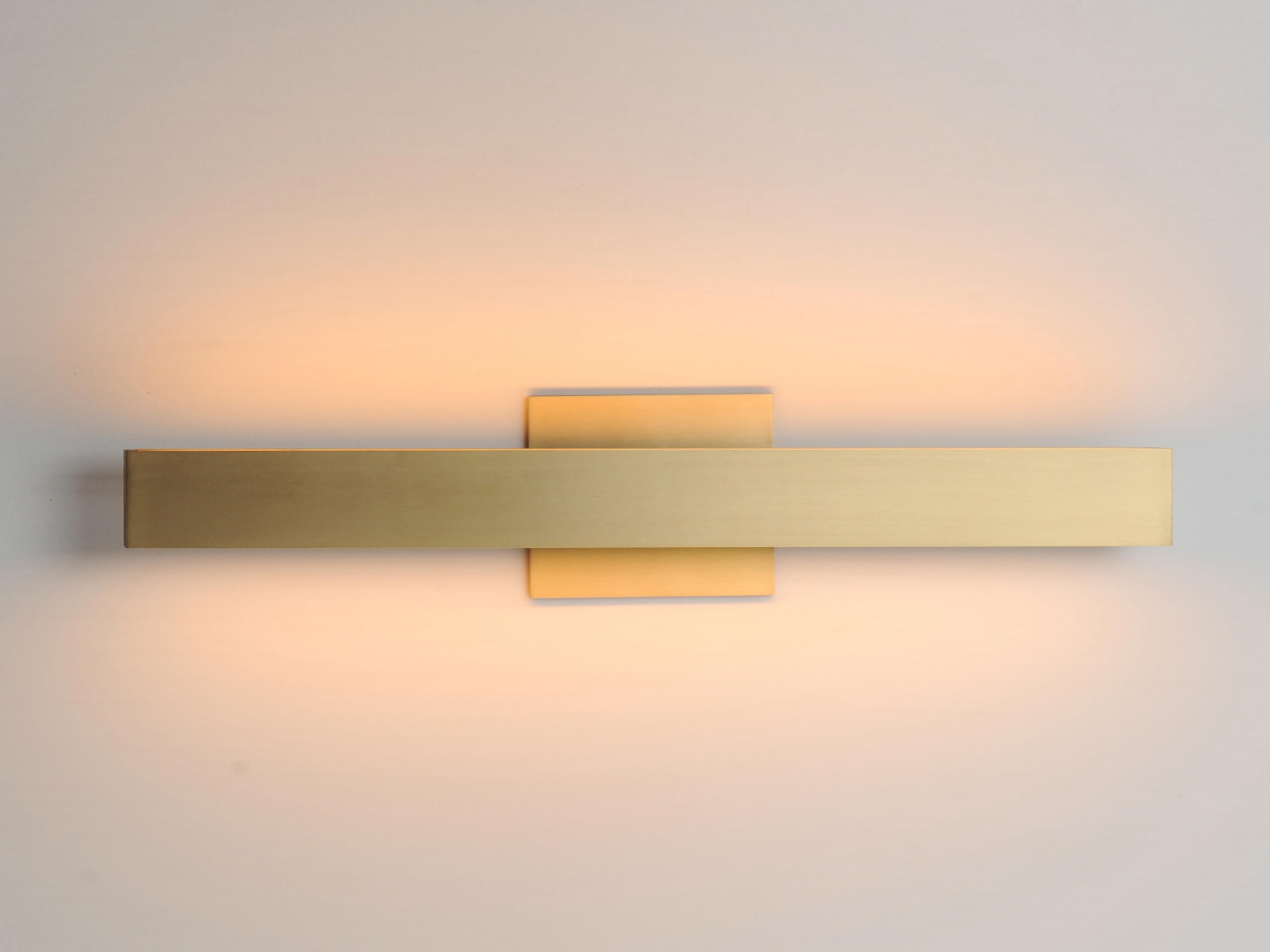 ET2 Alumilux 2-Light Satin Brass Vanity Light