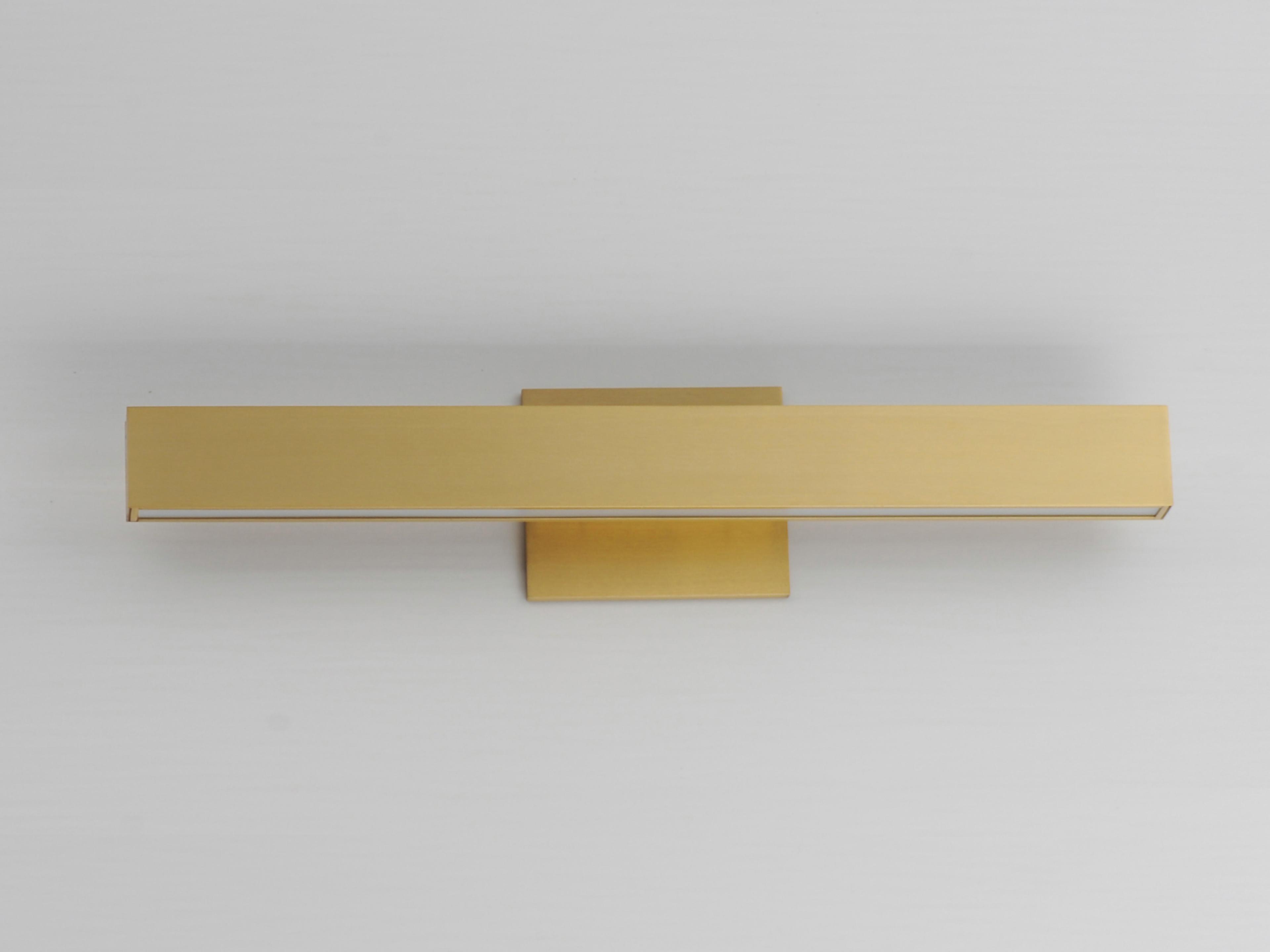 ET2 Alumilux 2-Light Satin Brass Vanity Light
