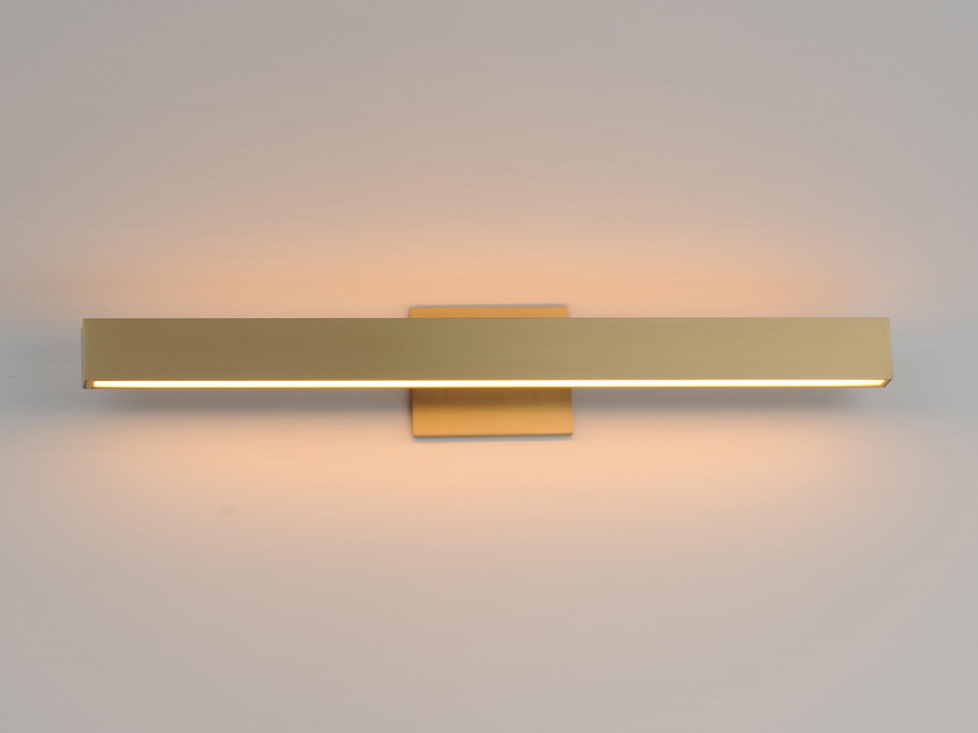 ET2 Alumilux 2-Light Satin Brass Vanity Light