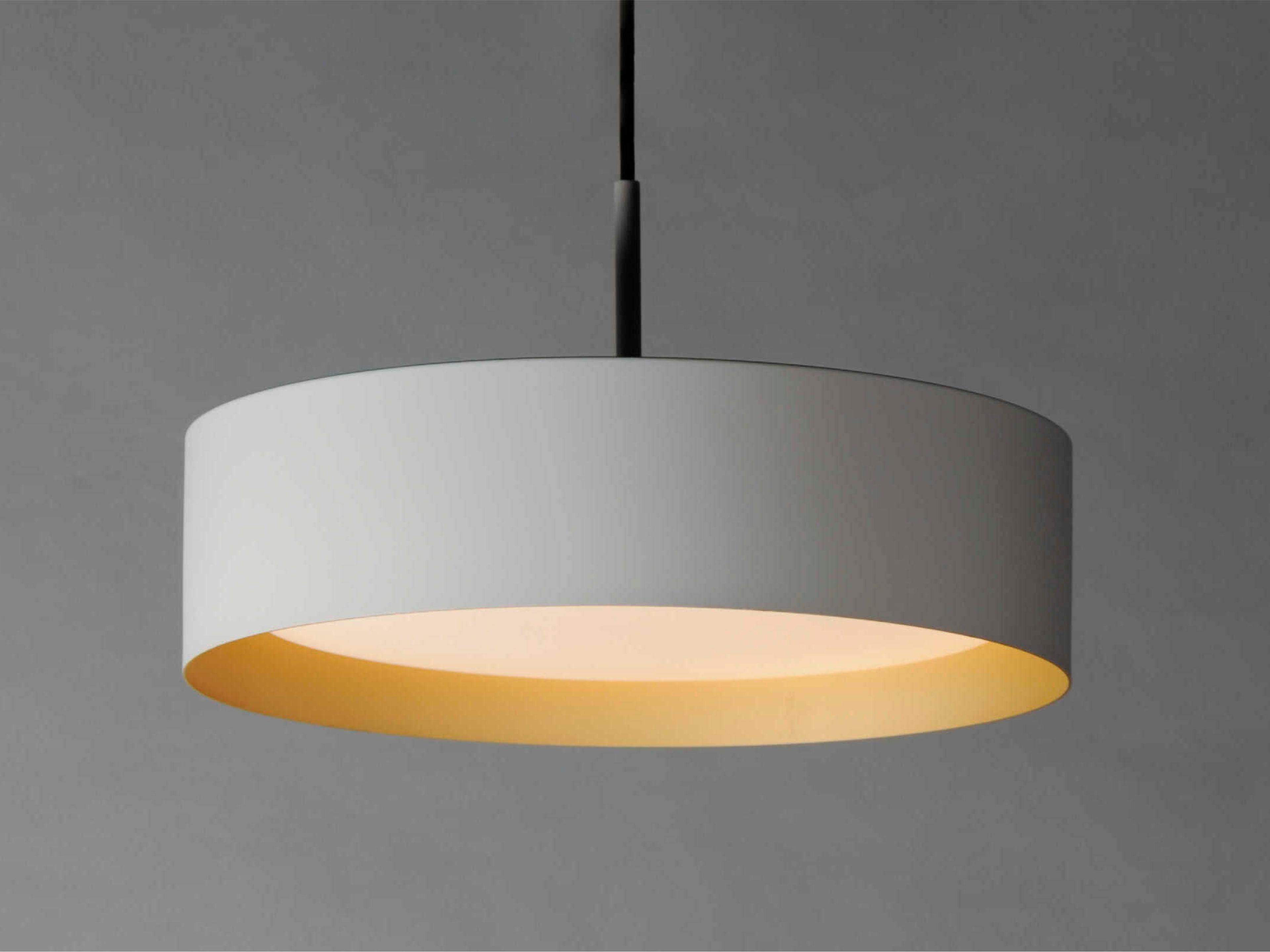 ET2 Echo 1-Light White Gold LED Drum Pendant