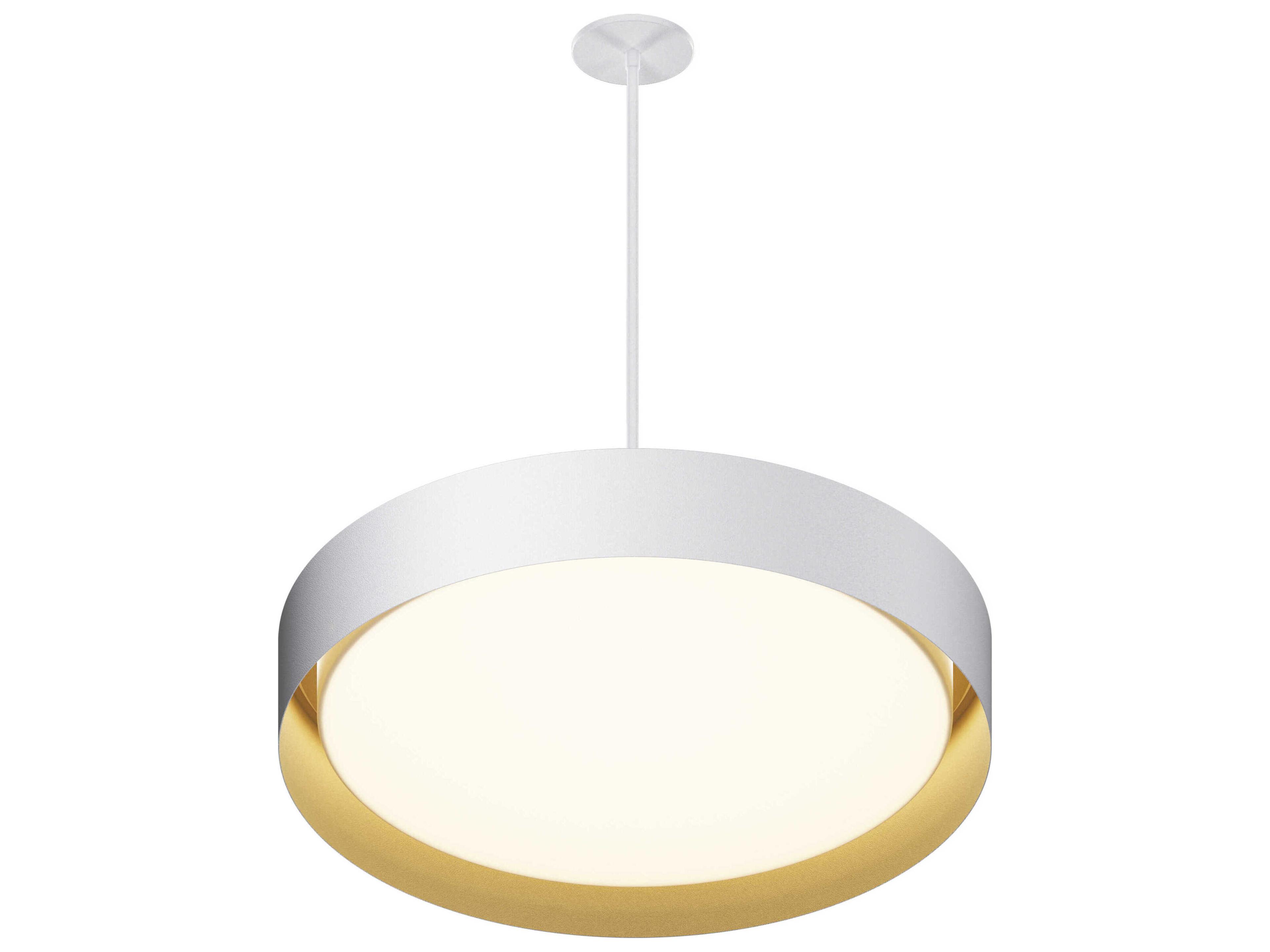 Echo 1-Light White Gold LED Pendant