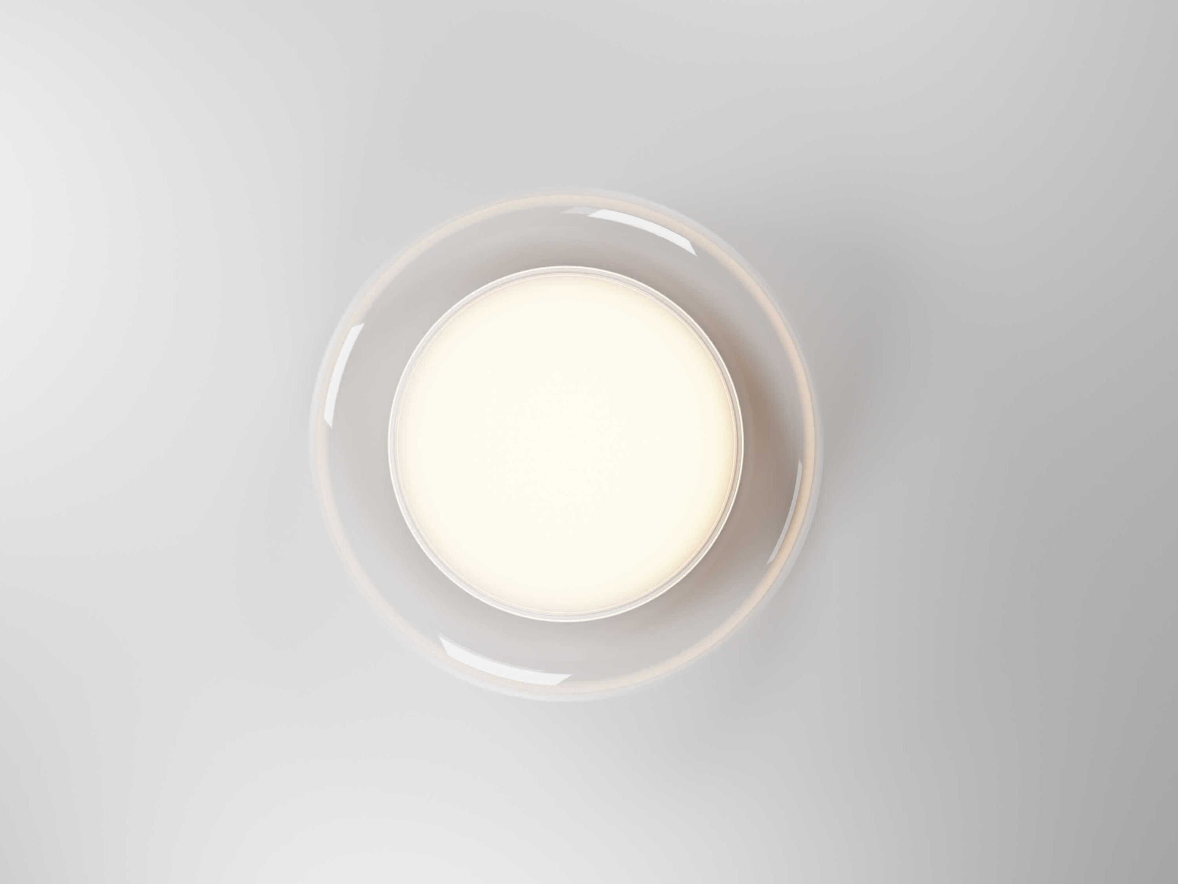 ET2 Bubble 1-Light White Round Flush Mount