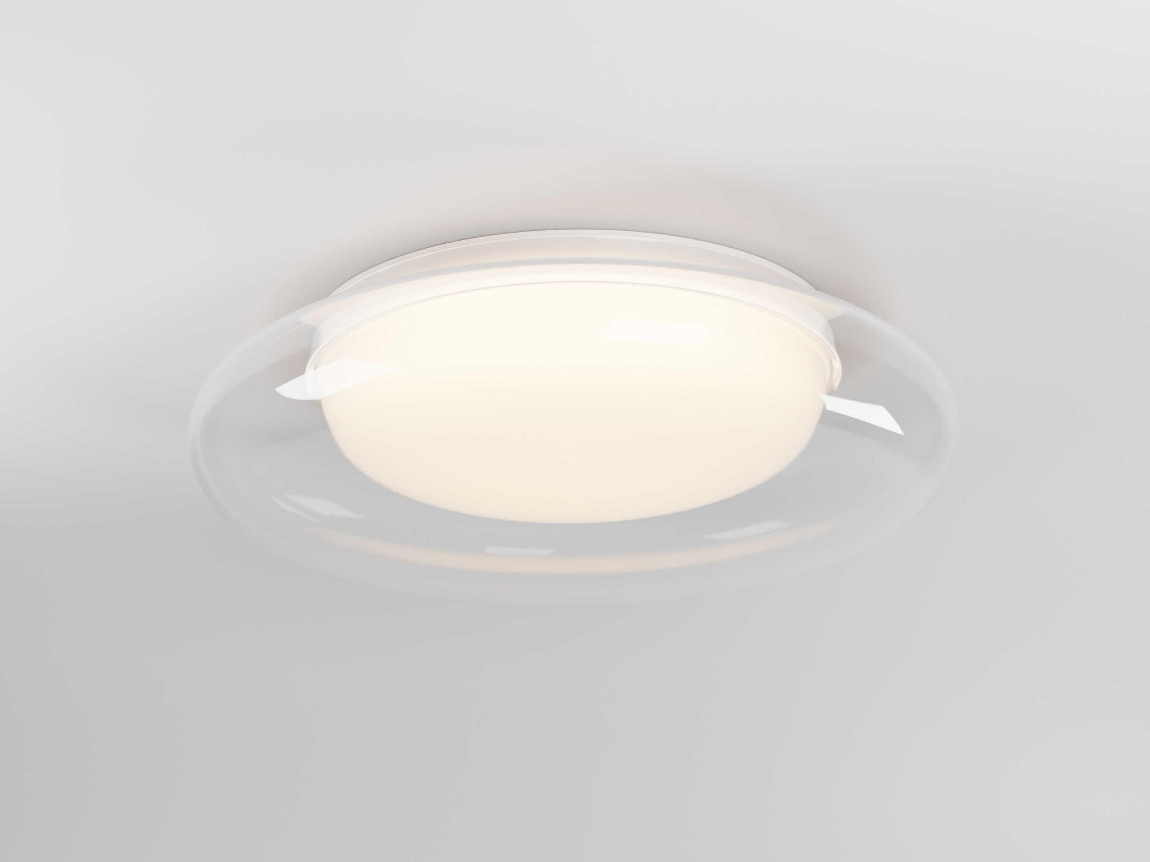 ET2 Bubble 1-Light White Round Flush Mount