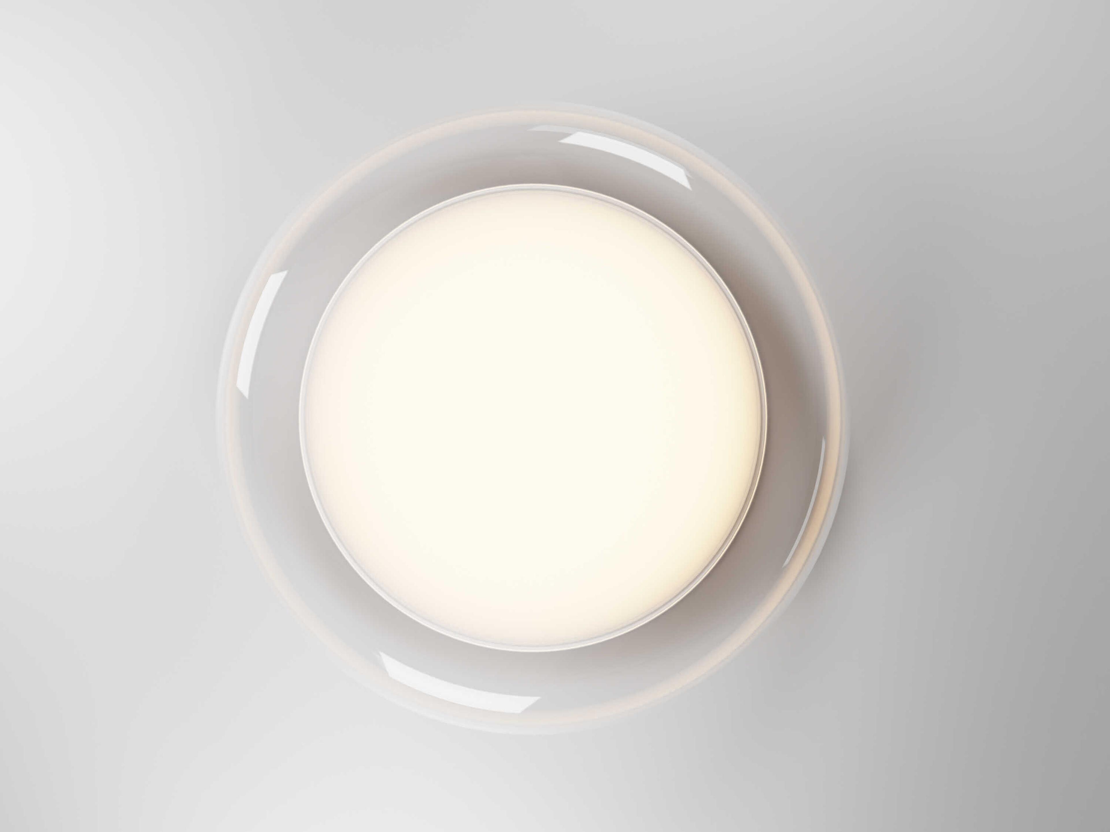 ET2 Bubble 1-Light White Round Flush Mount
