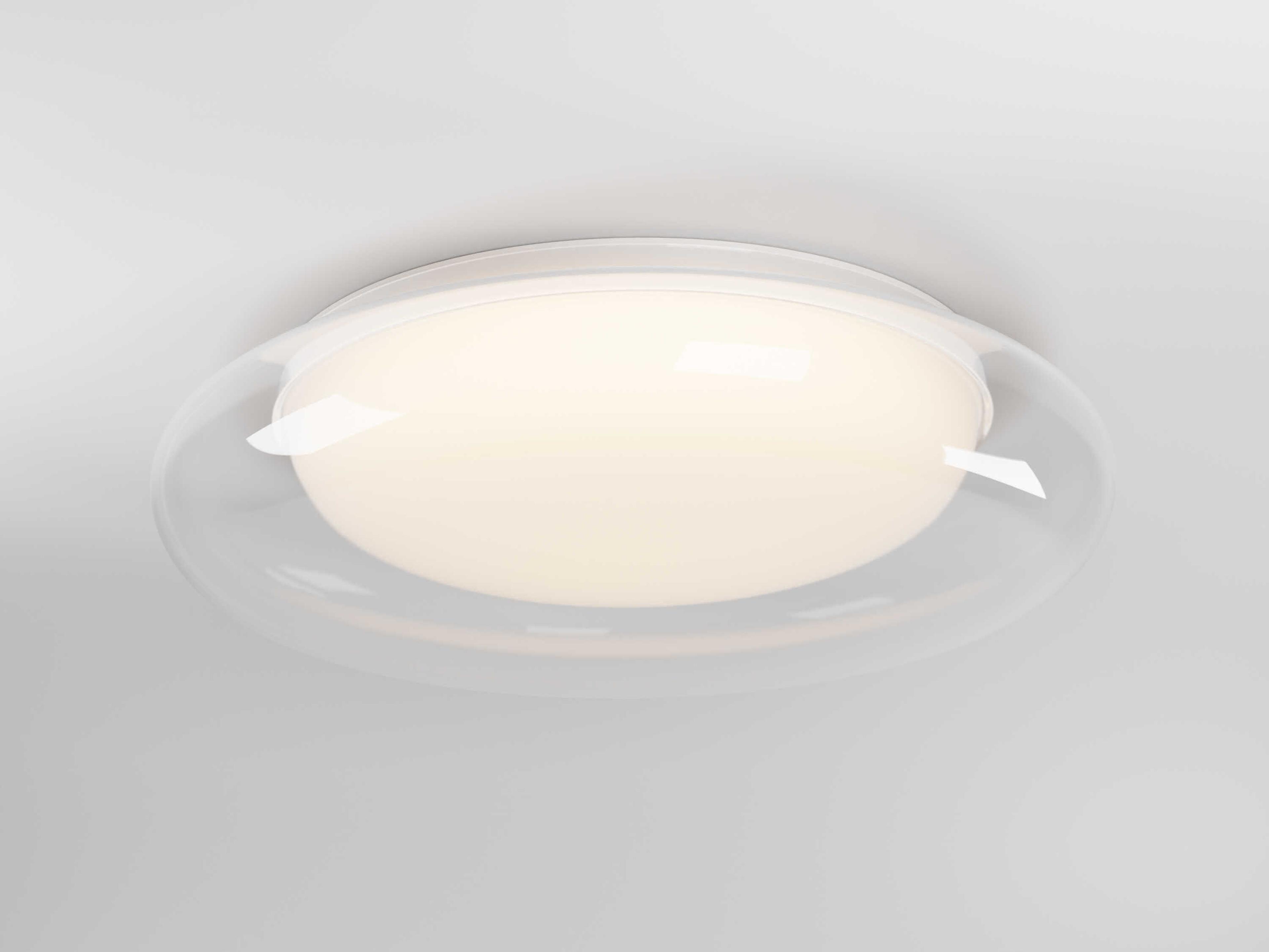 ET2 Bubble 1-Light White Round Flush Mount