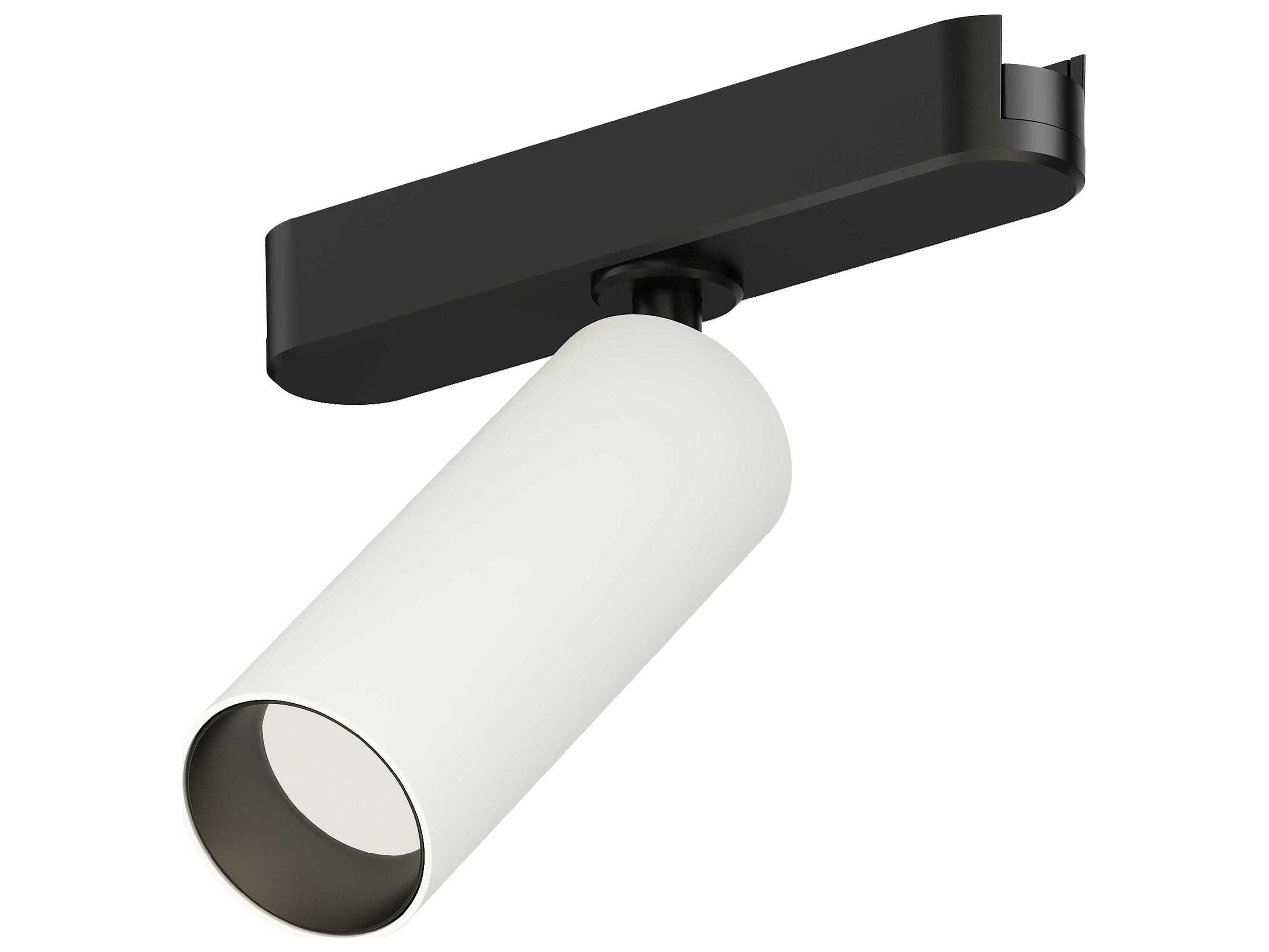 1-Light White Black Cylinder Spot Light