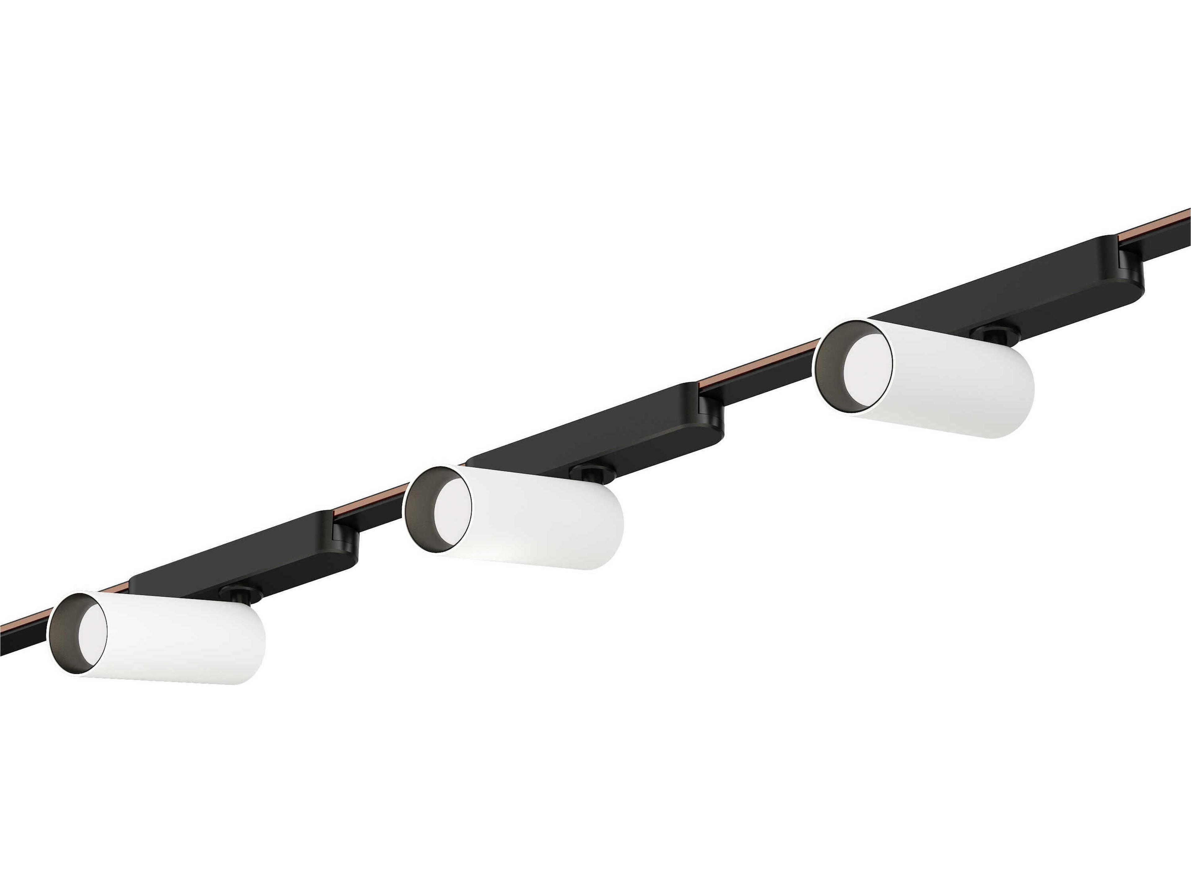ET2 1-Light White Black Cylinder Spot Light