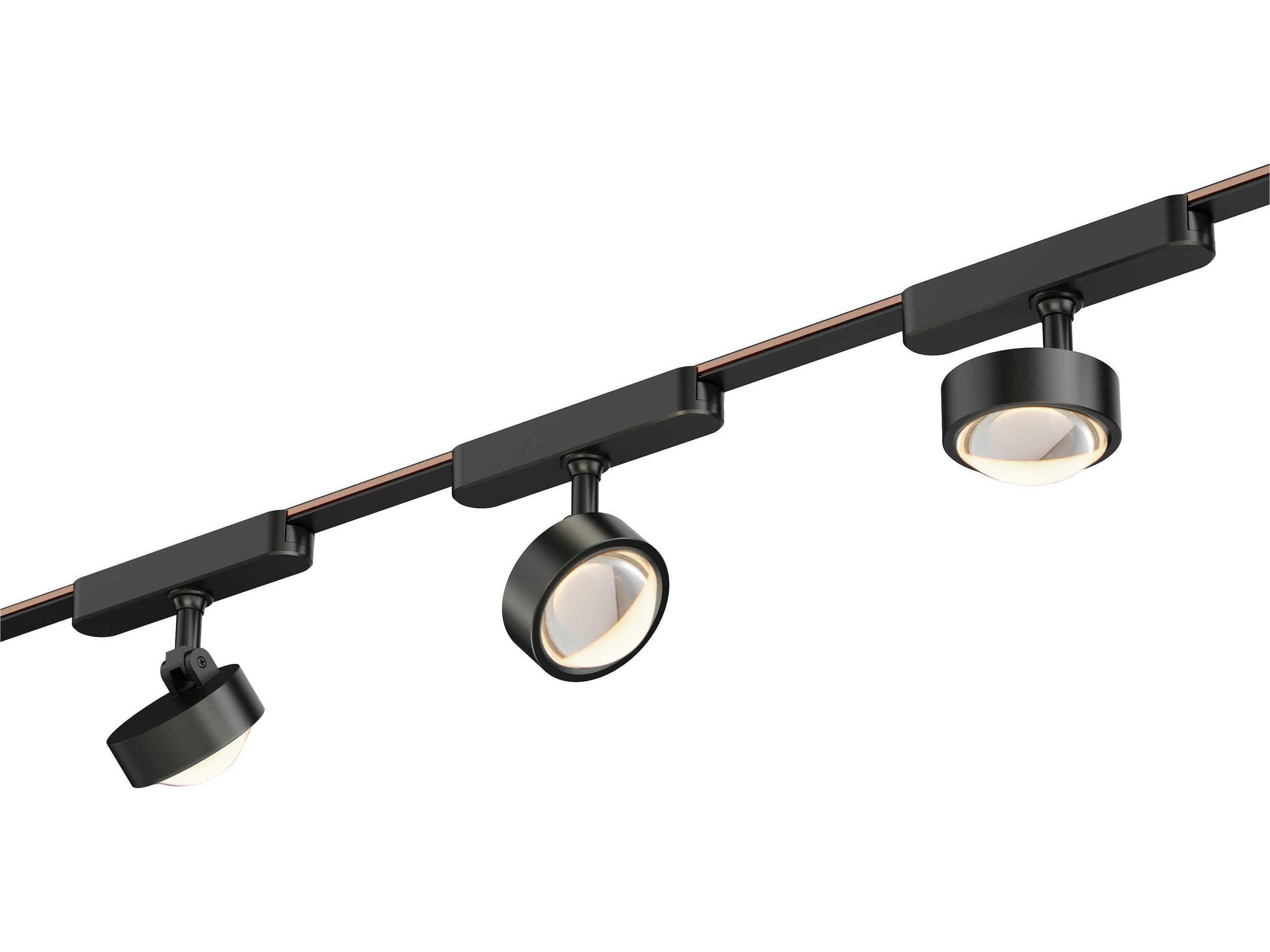 ET2 1-Light Black Round Spot Light