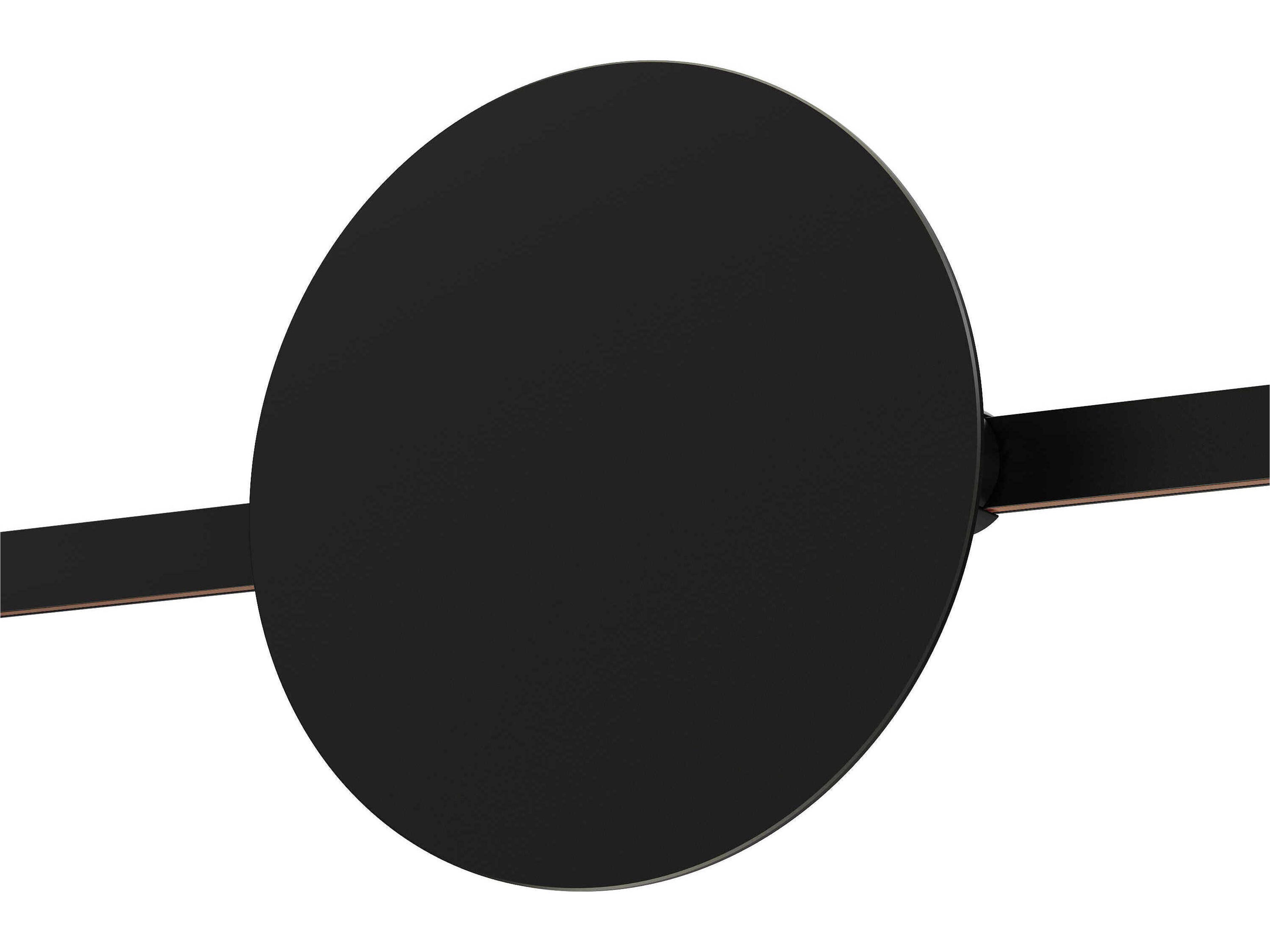 1-Light Black Round Track & Rail Light