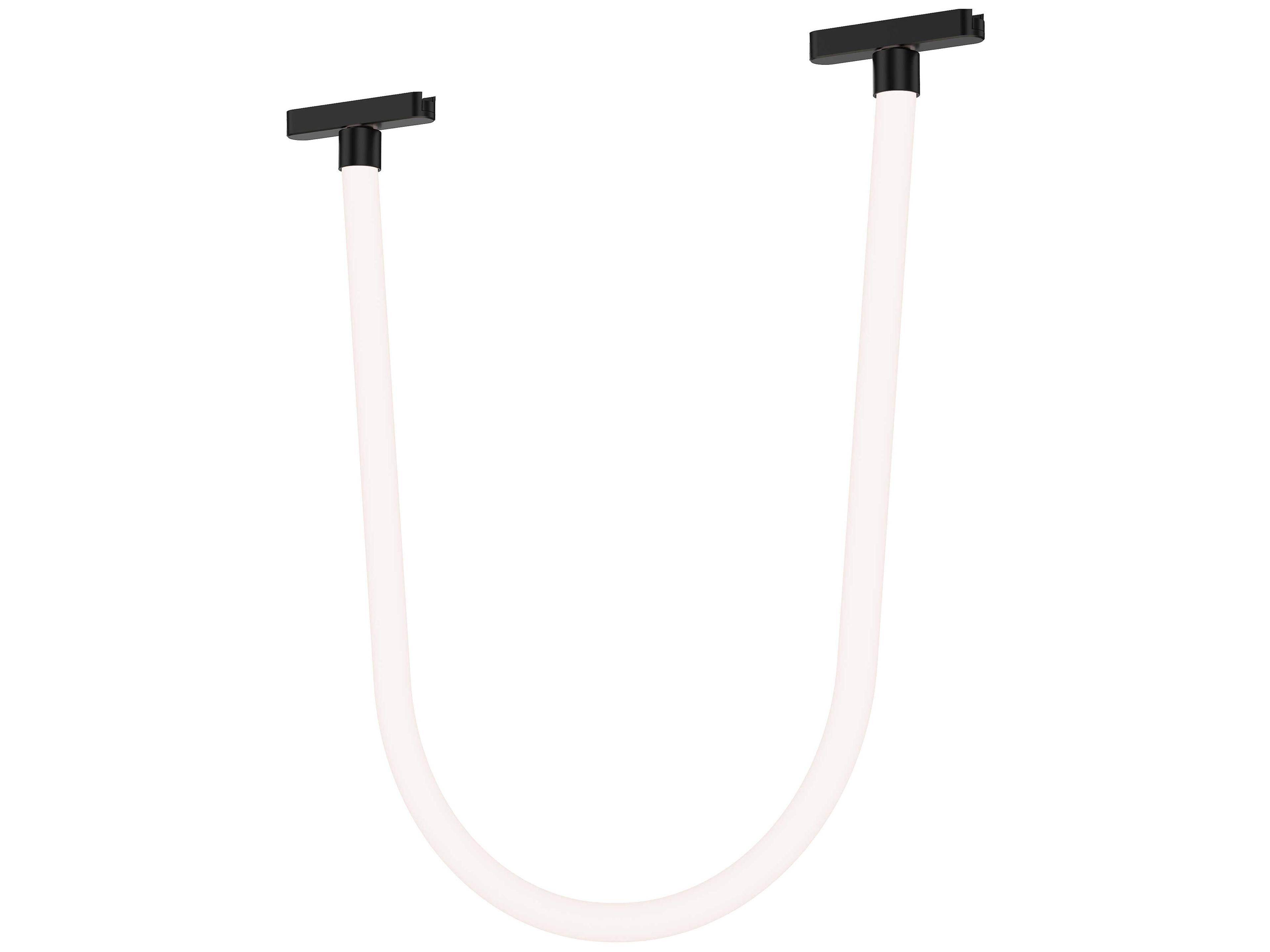 Continuum 1-Light White Black Track & Rail Light