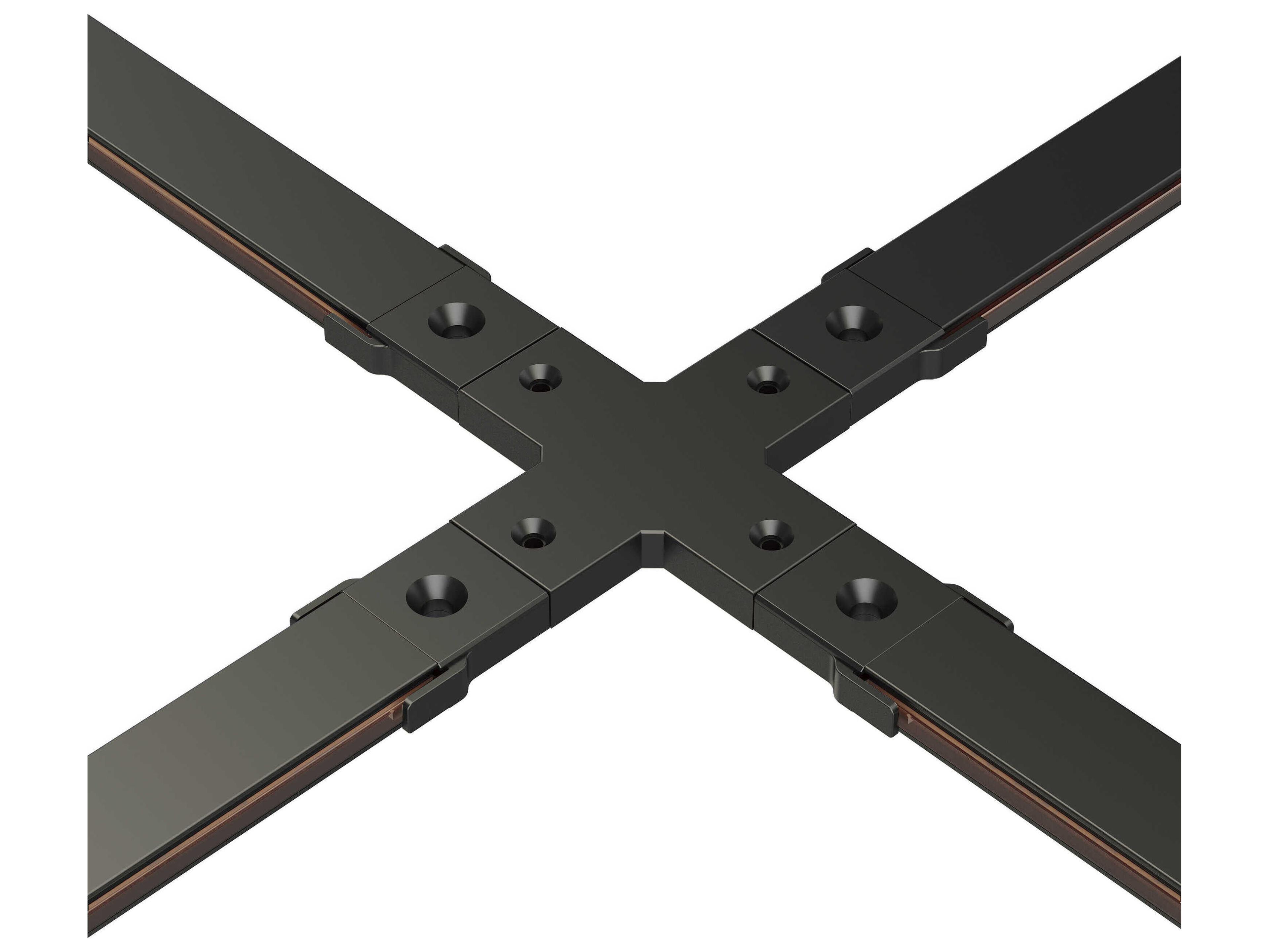 ET2 Continuum Track Black 4-Way X Connector