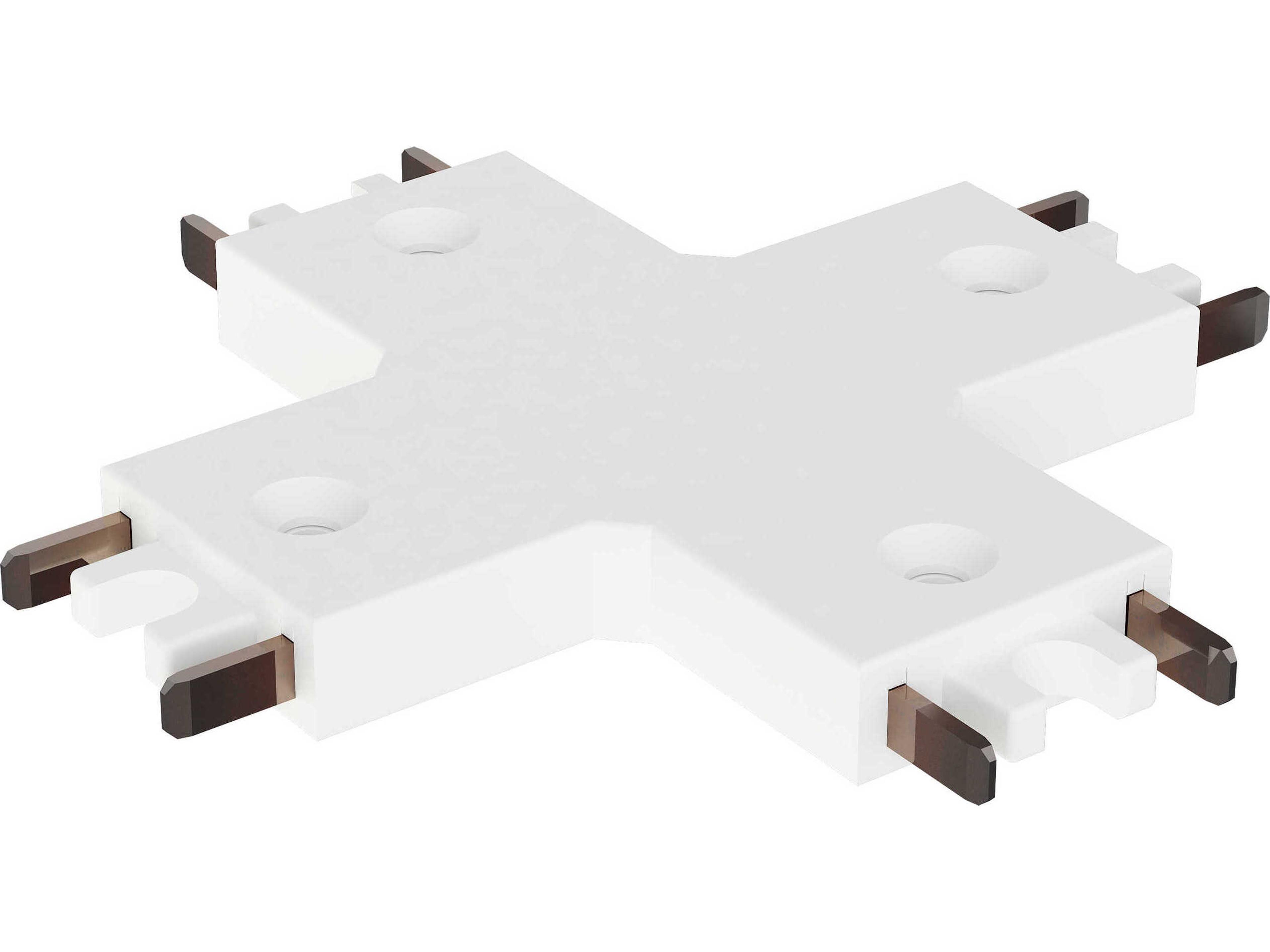 Continuum Track White 4-Way X Connector