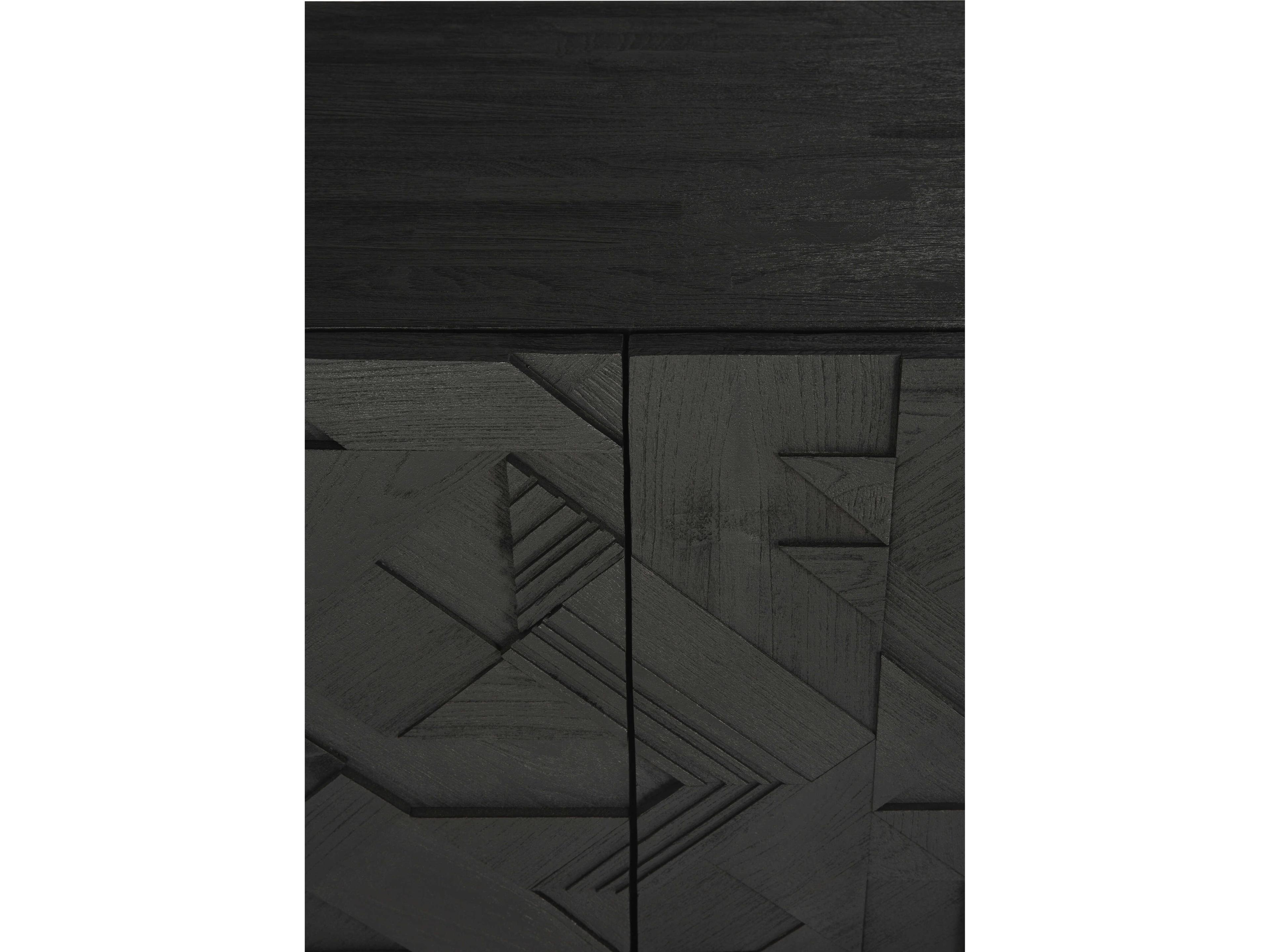 Ethnicraft Graphic Teak Black Sideboard