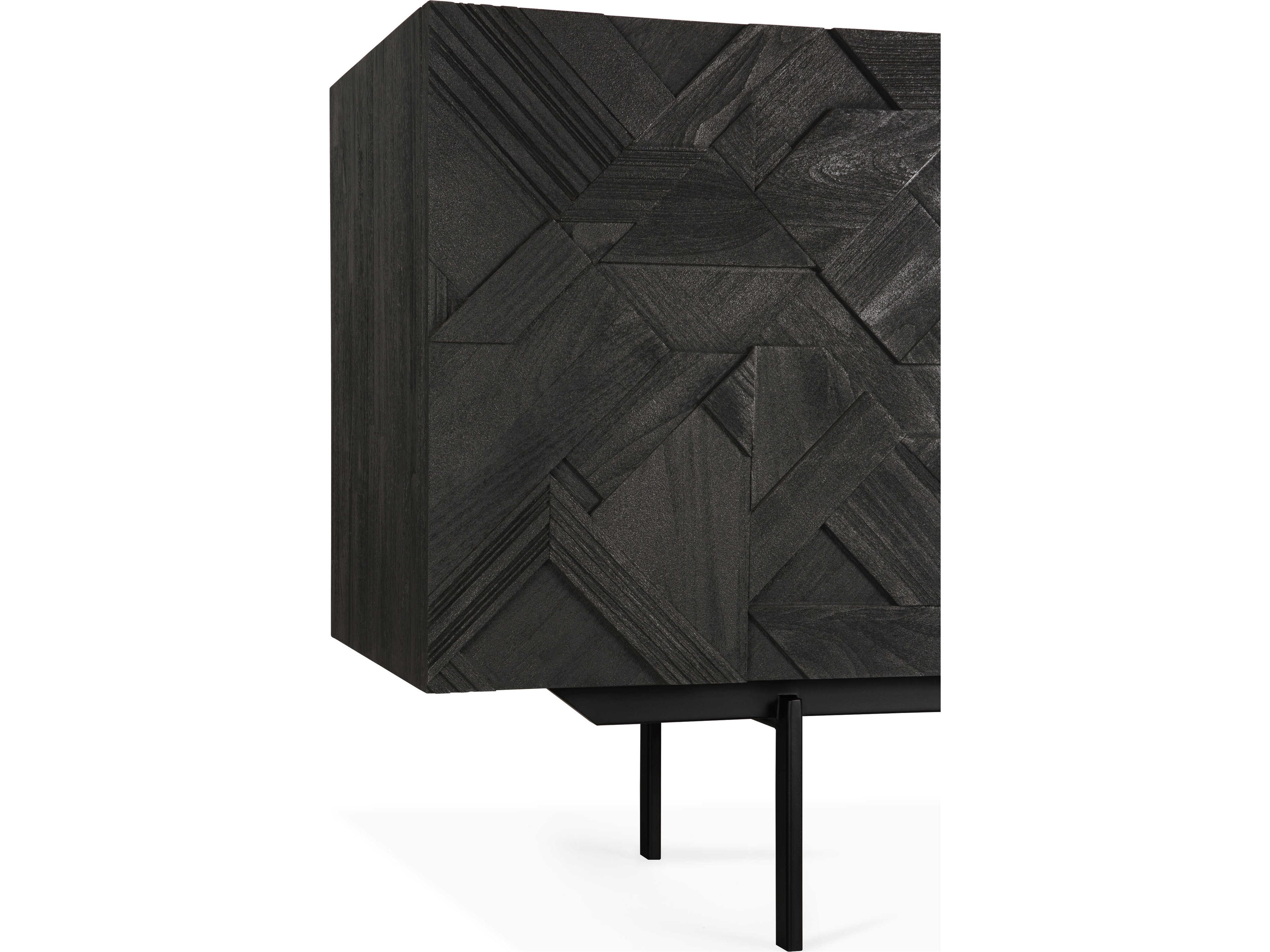 Ethnicraft Graphic Teak Black Sideboard
