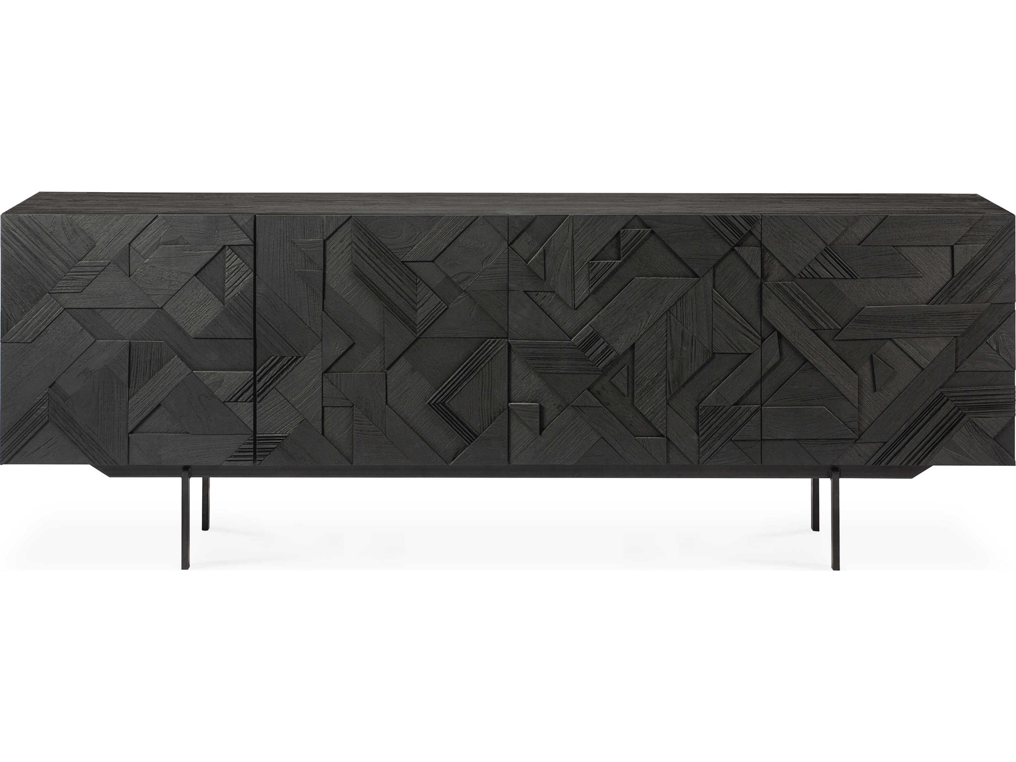 Ethnicraft Graphic Teak Black Sideboard