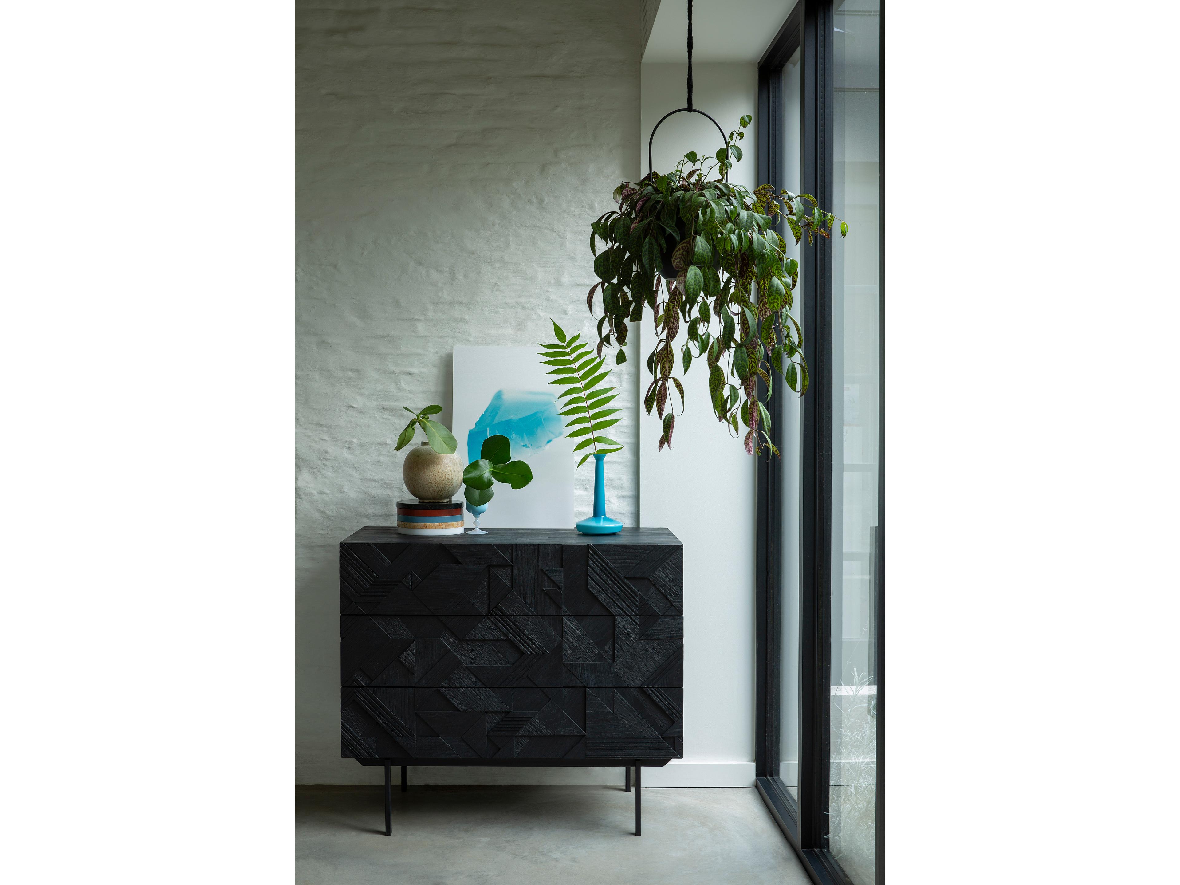 Ethnicraft Graphic Teak Black Dresser