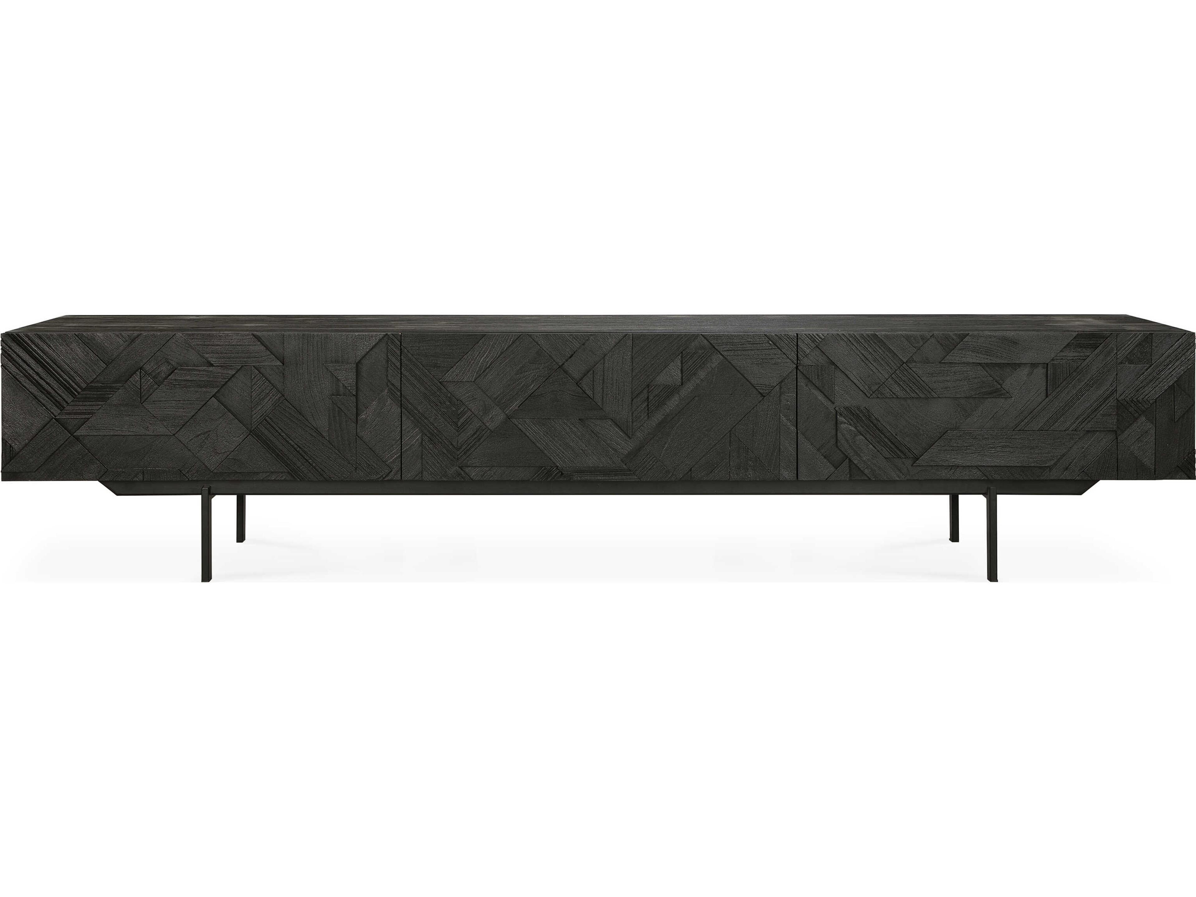 Ethnicraft Graphic Teak Black Tv Cupboard