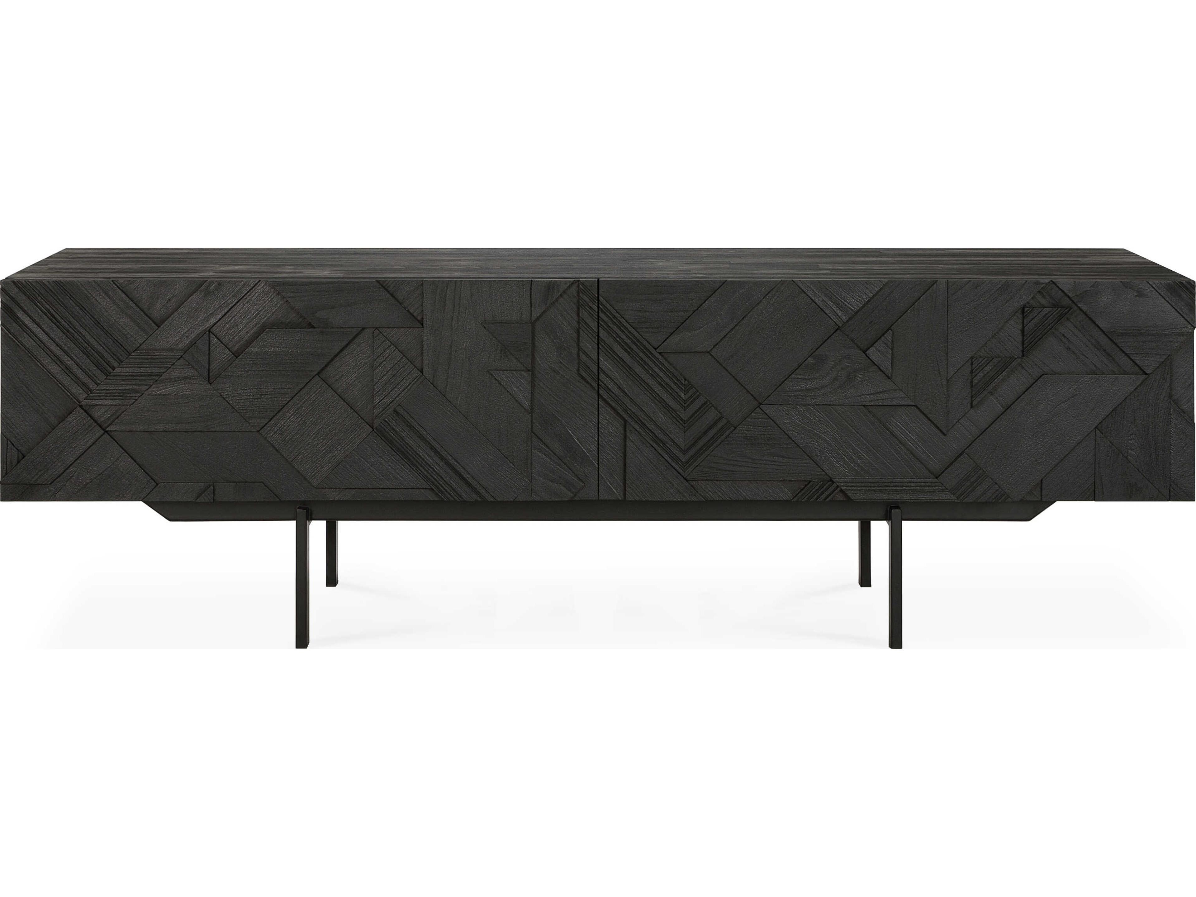 Ethnicraft Graphic Teak Black Tv Cupboard