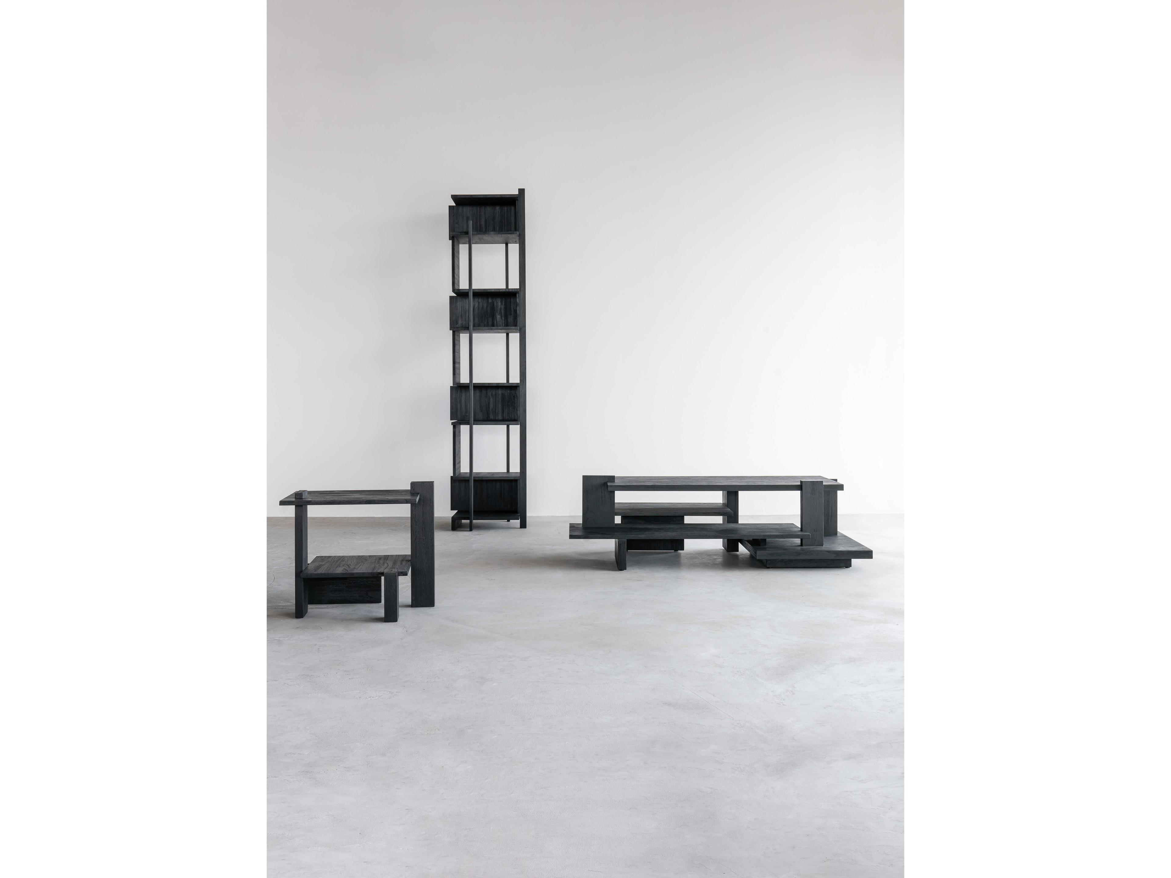 Ethnicraft Abstract Teak Black Column