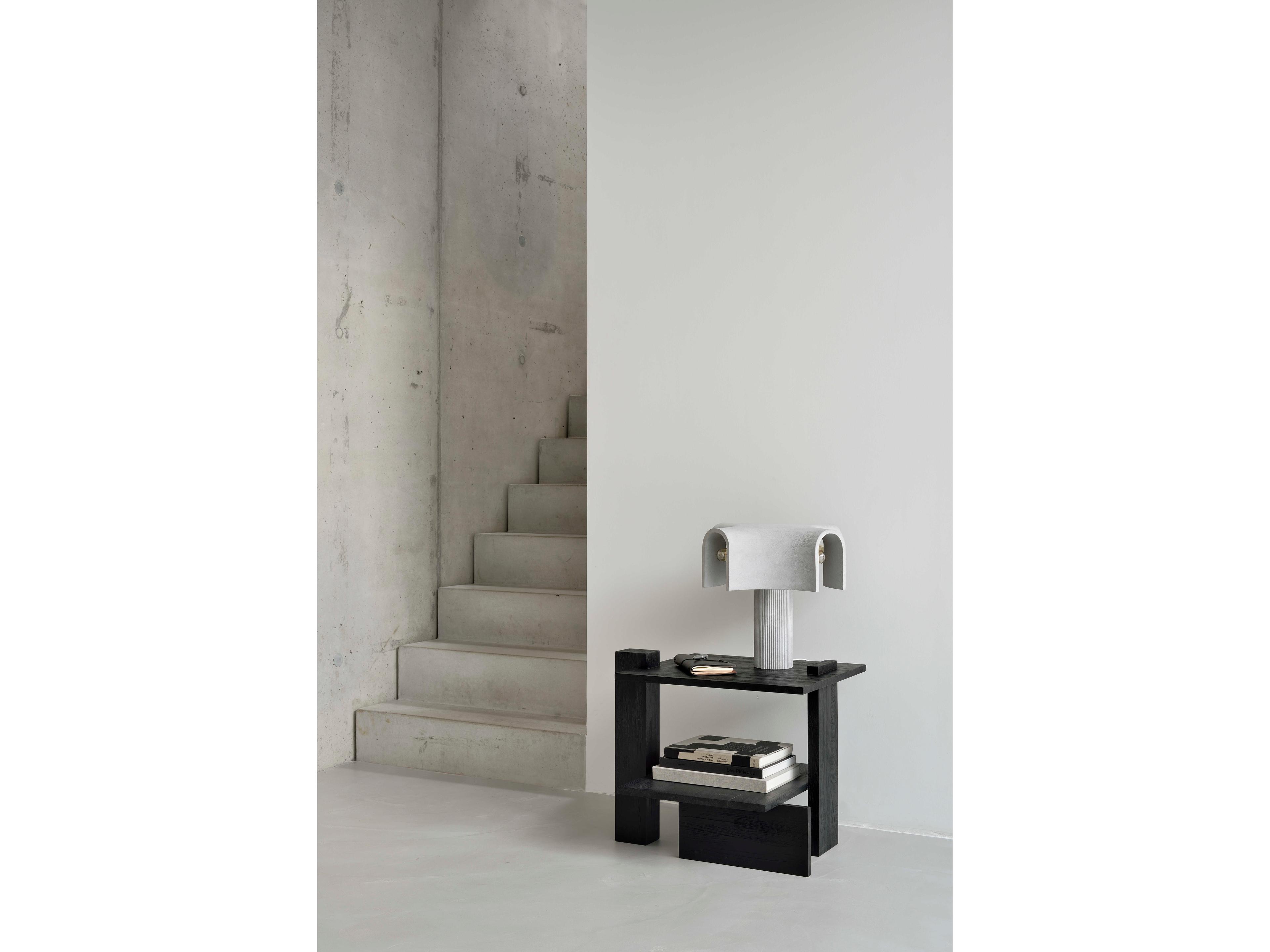 Ethnicraft Abstract Teak Black Side Table