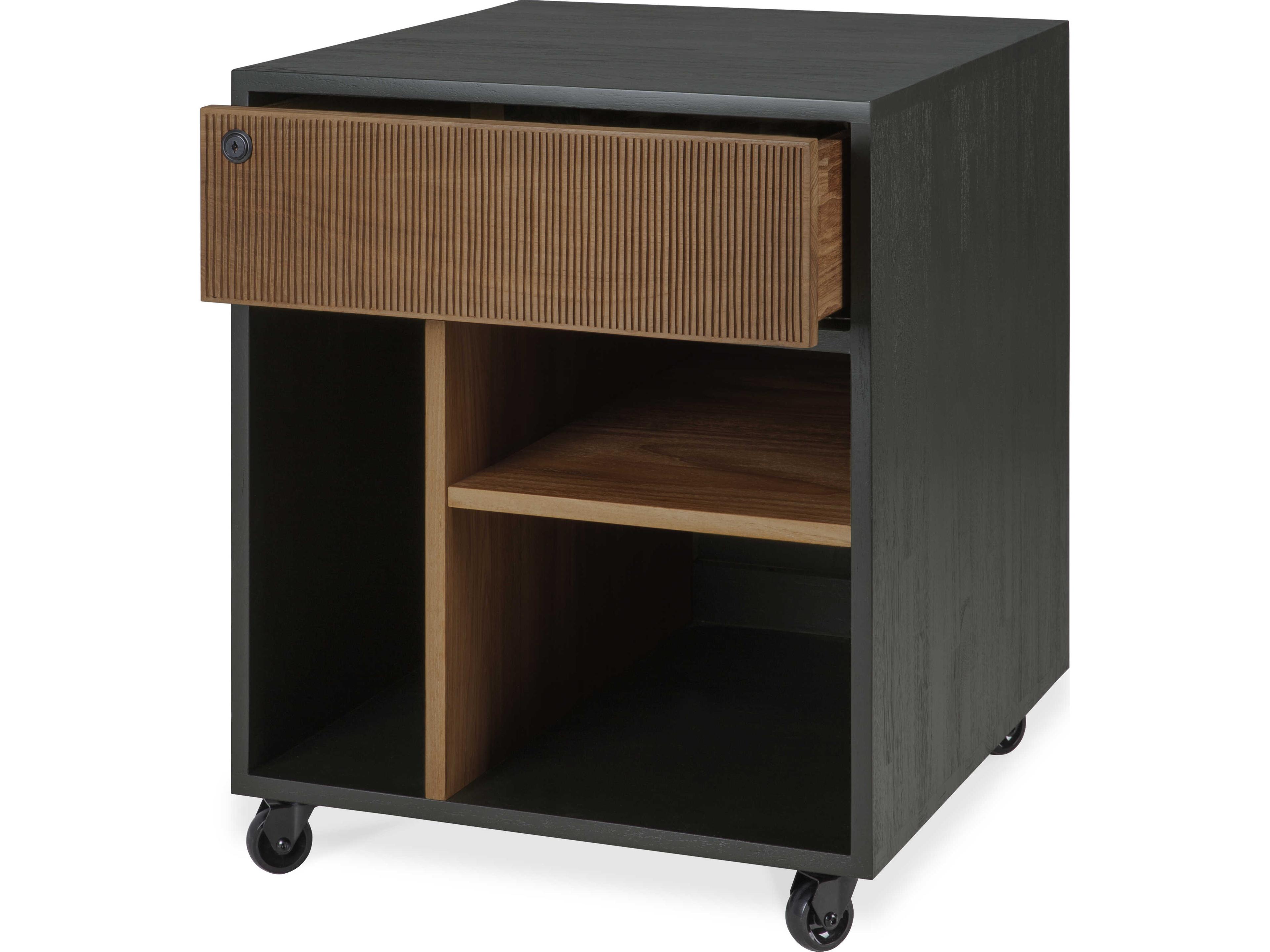 Ethnicraft Oscar Teak Black Drawer Unit