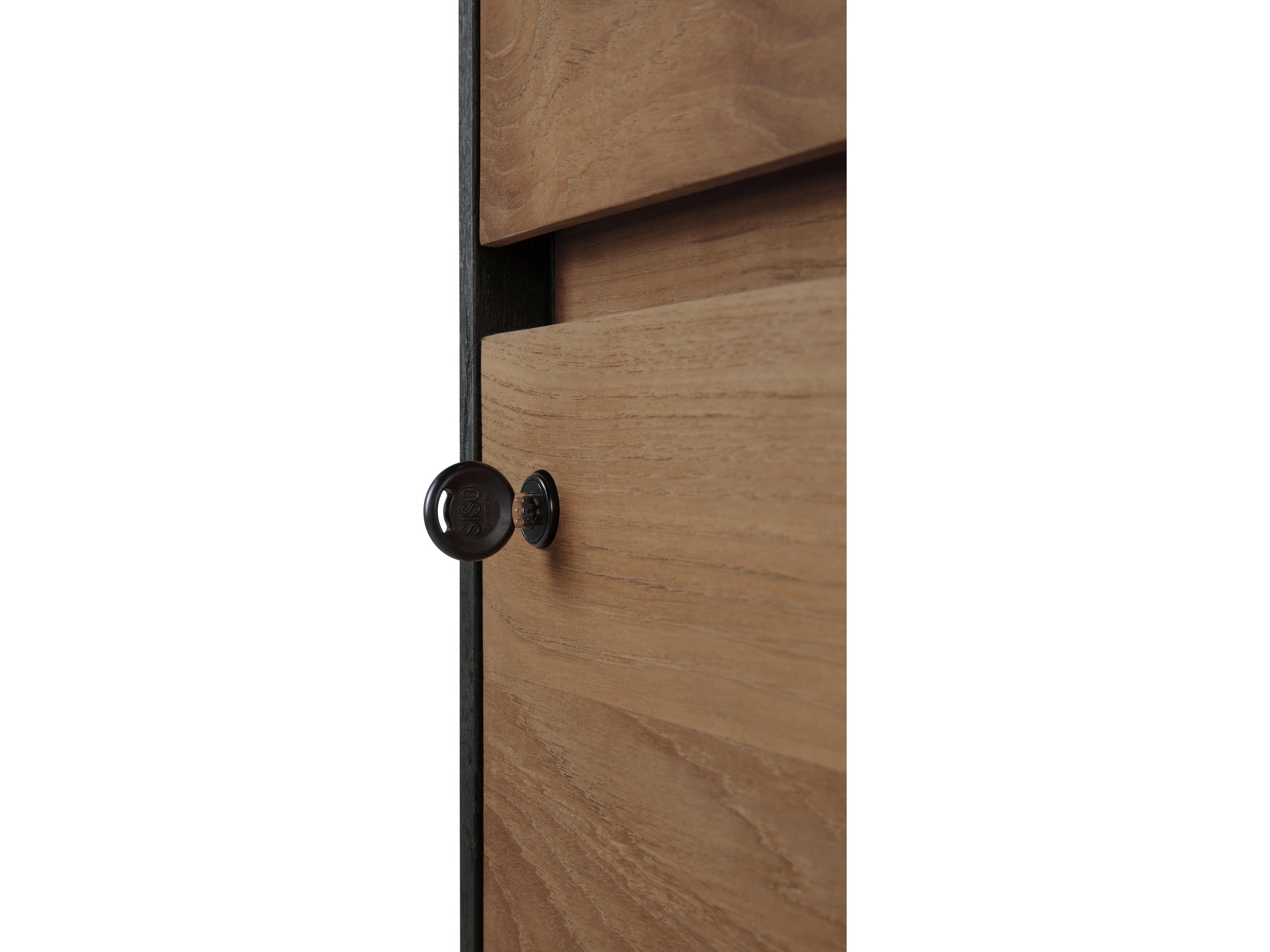 Ethnicraft Oscar Teak Black Drawer Unit