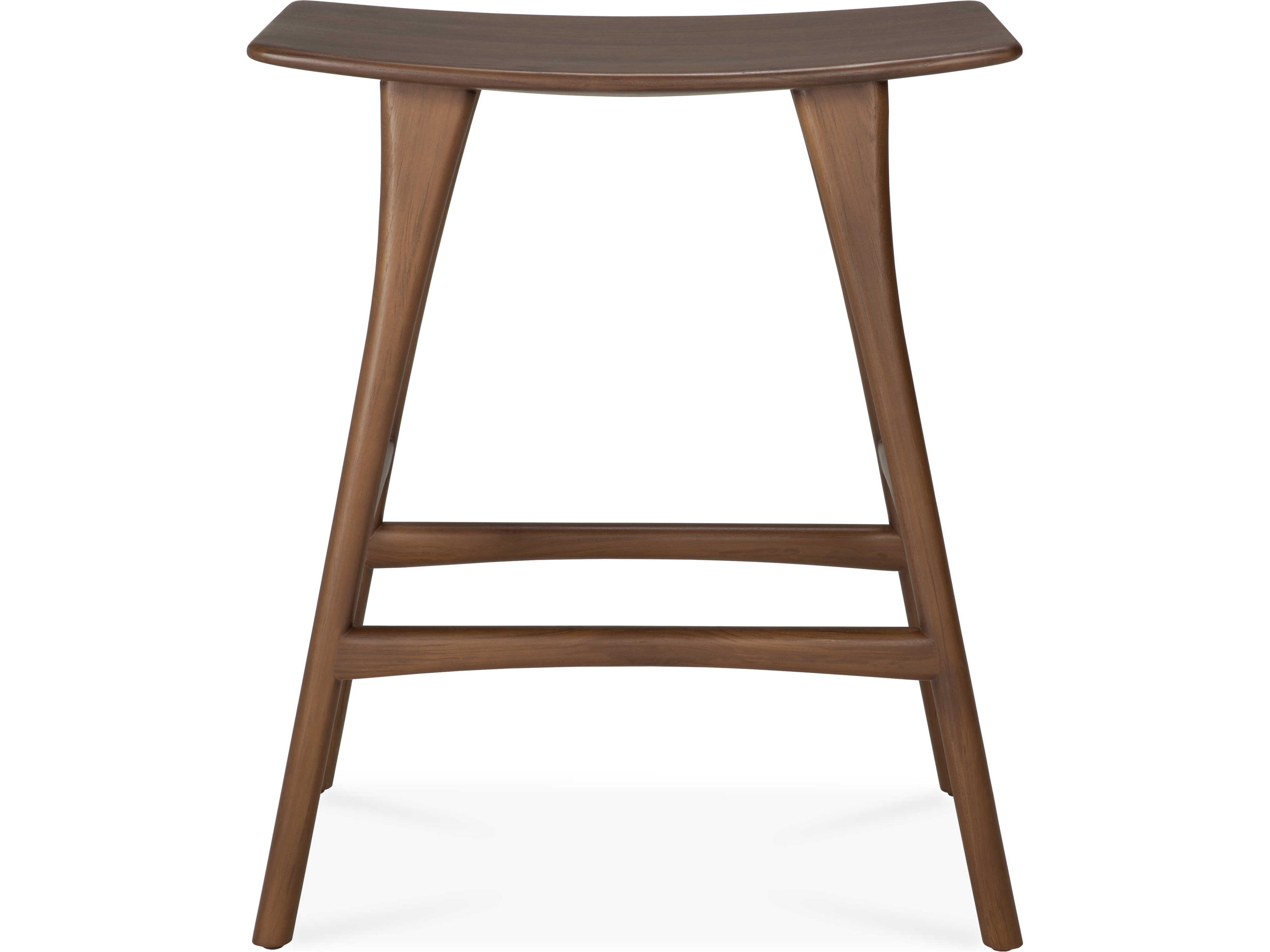 Ethnicraft Osso Teak Brown Counter Stool
